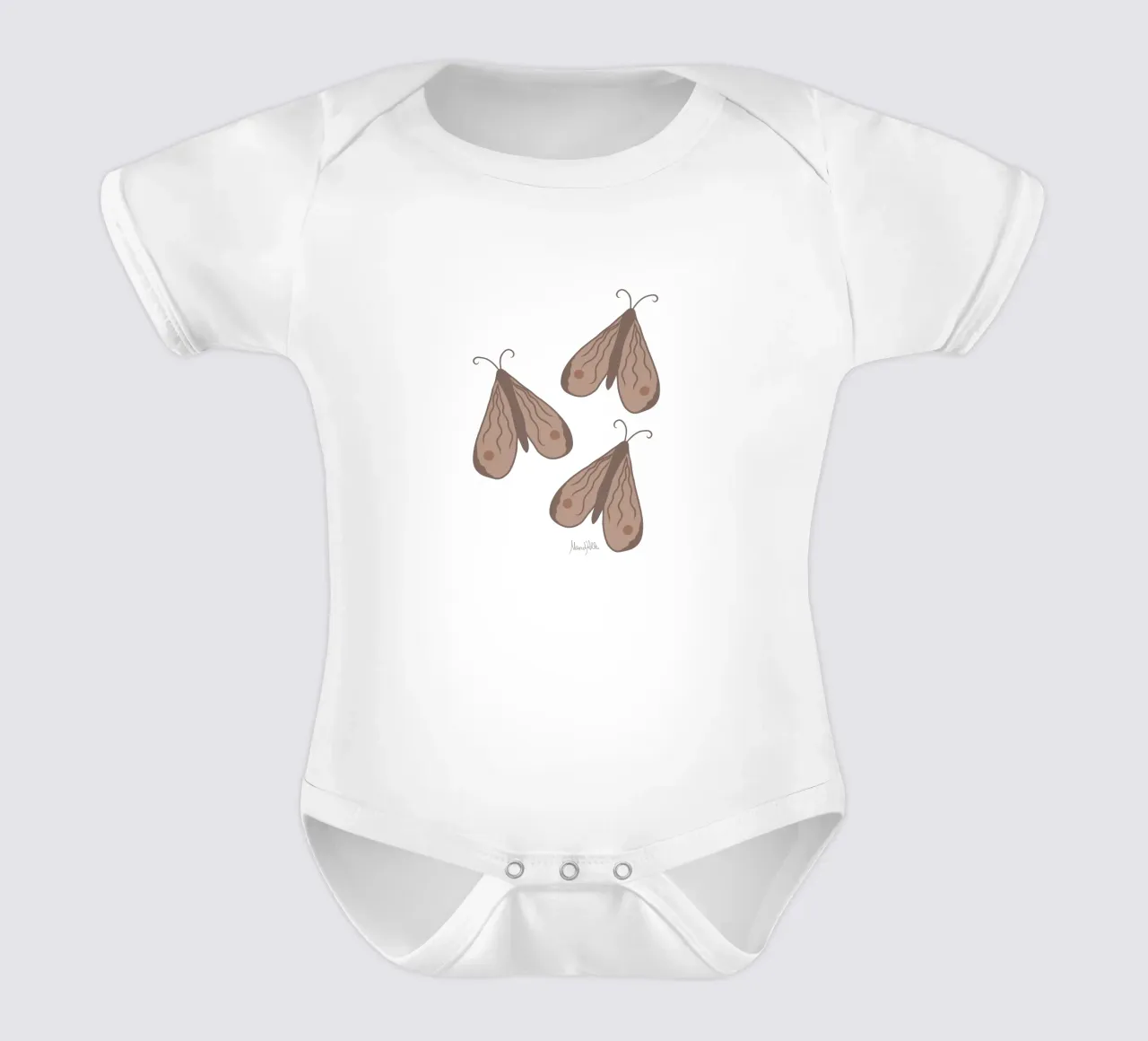 Infinite moth body neonato maniche corte da Mandalla Pattern