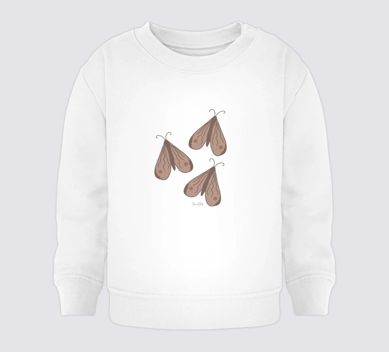 Infinite moth felpa neonato da Mandalla Pattern