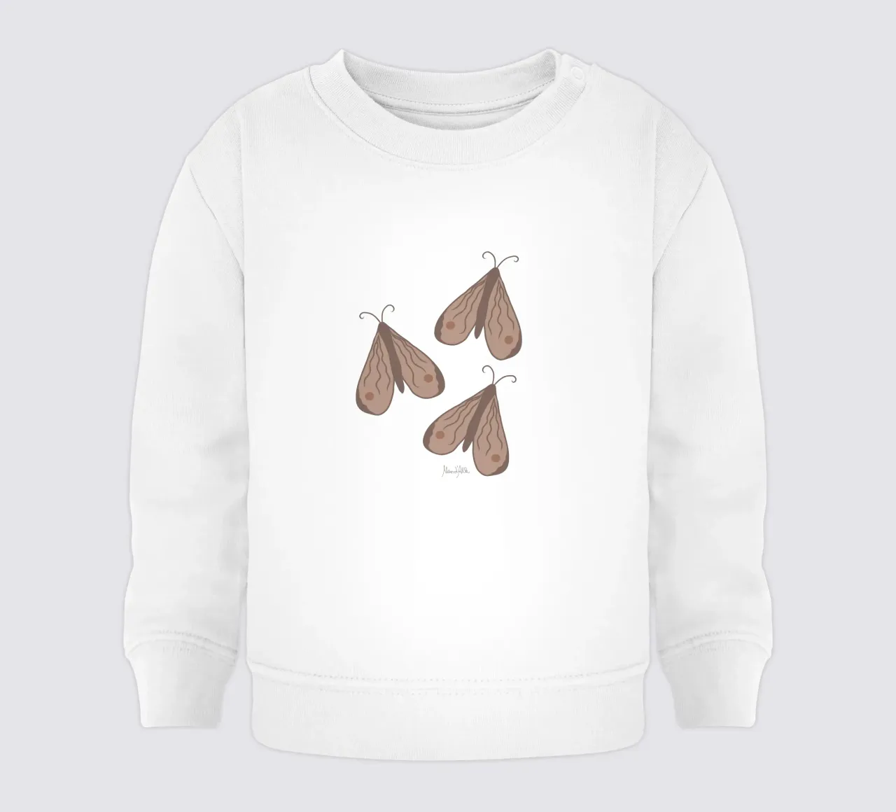 Infinite moth felpa neonato da Mandalla Pattern