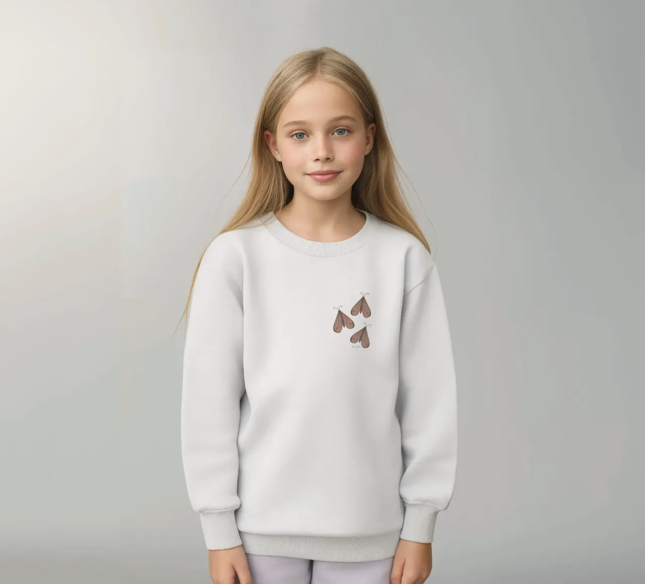Infinite moth kids sweatshirt by Mandalla Pattern