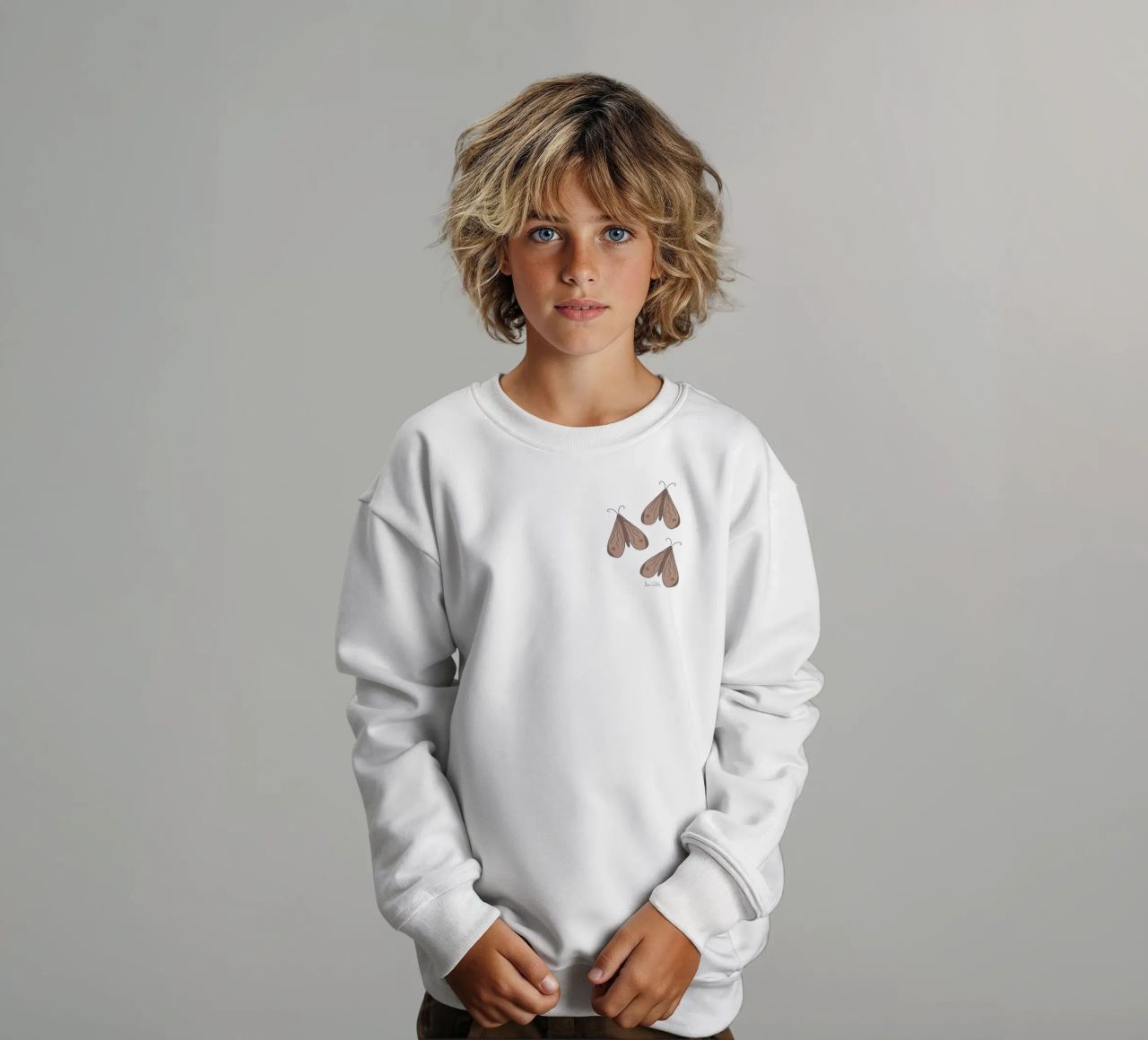 Infinite moth felpa bambino da Mandalla Pattern