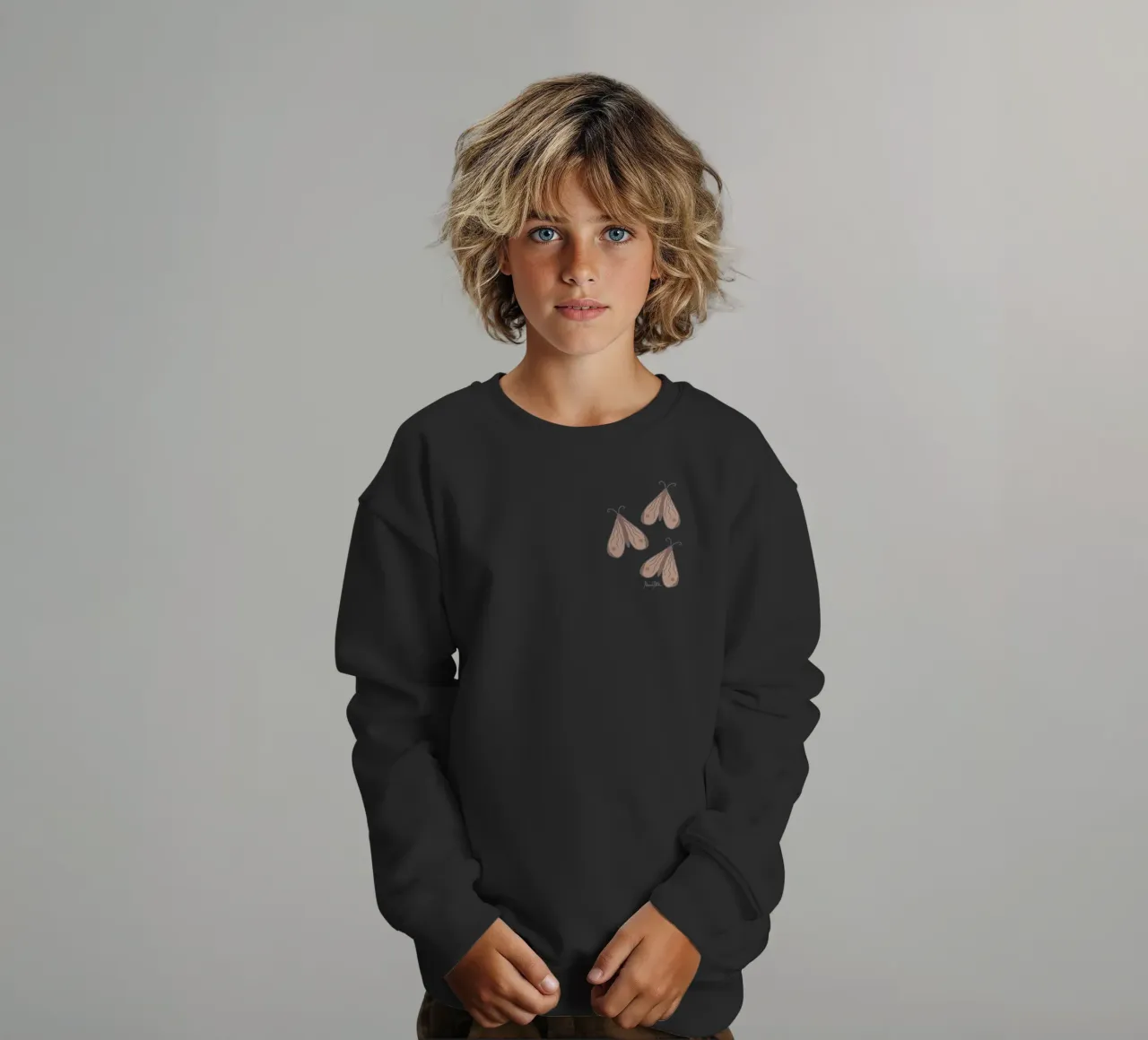 Infinite moth felpa bambino da Mandalla Pattern