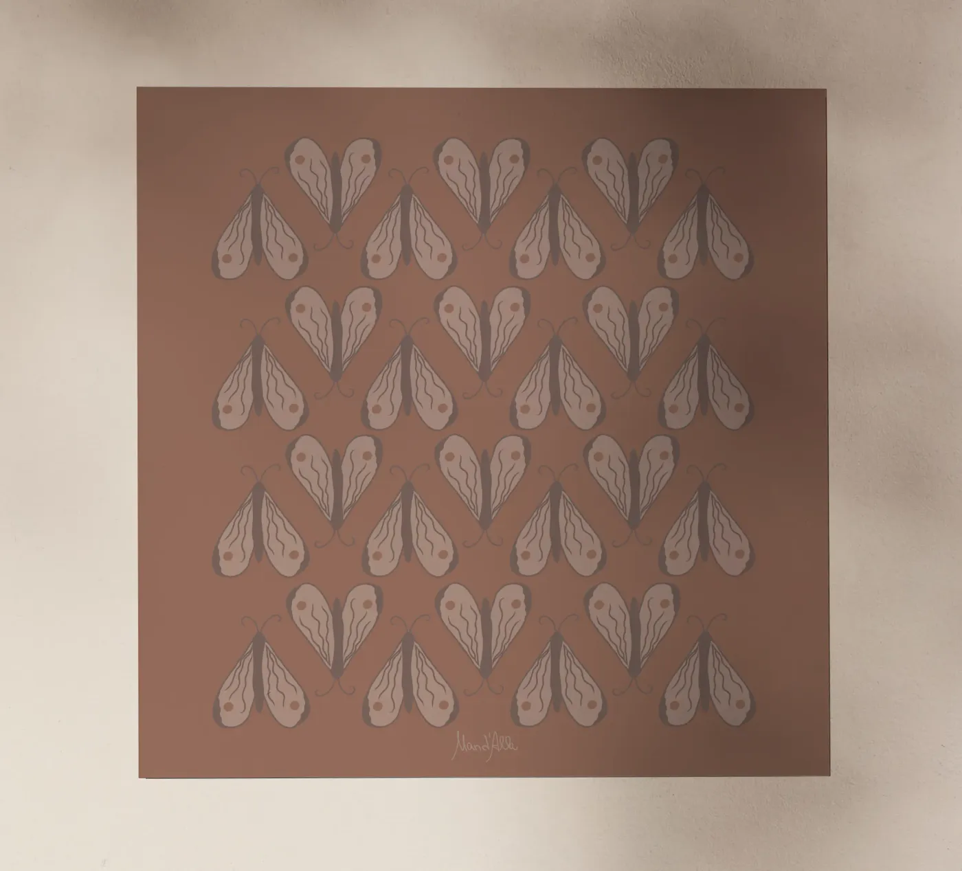Infinite moth pellicola backlit da Mandalla Pattern
