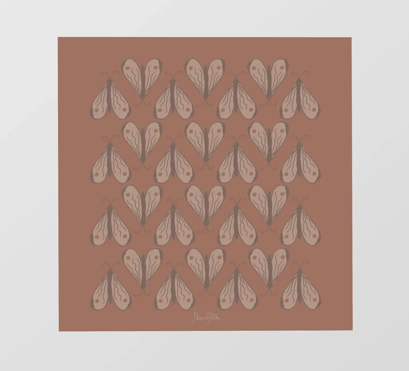 Infinite moth pellicola backlit da Mandalla Pattern
