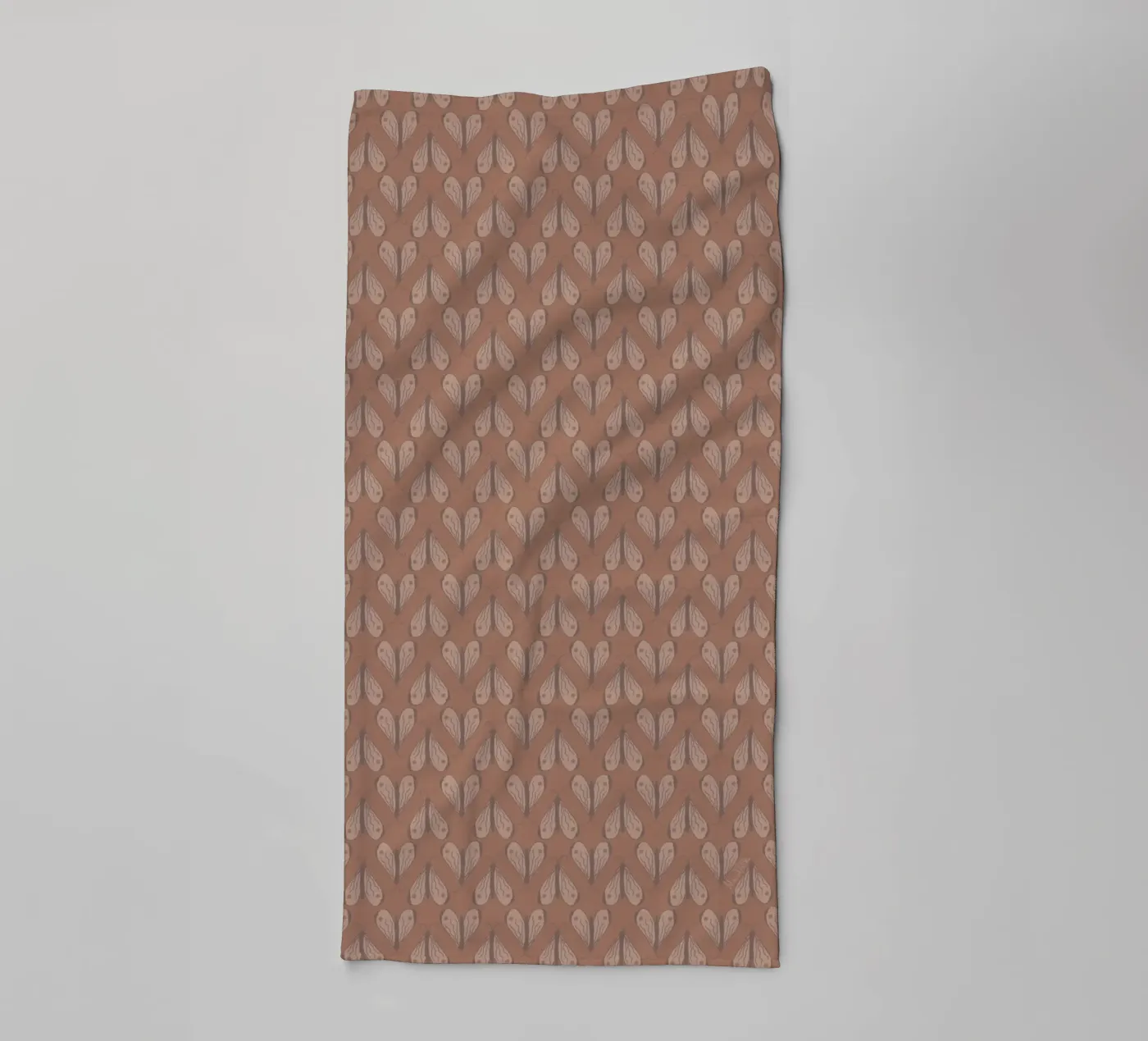 Infinite moth towel by Mandalla Pattern