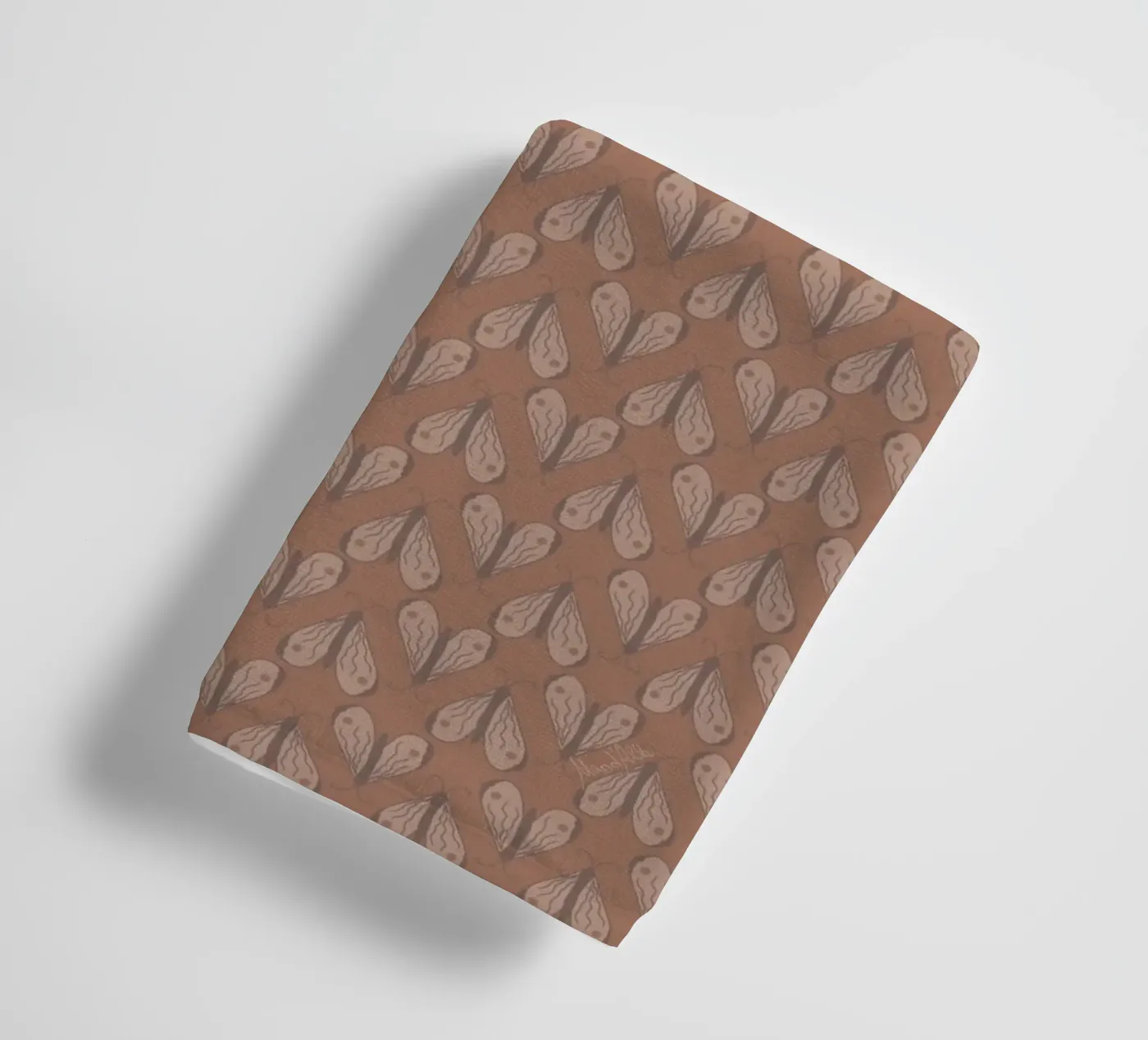 Infinite moth towel by Mandalla Pattern