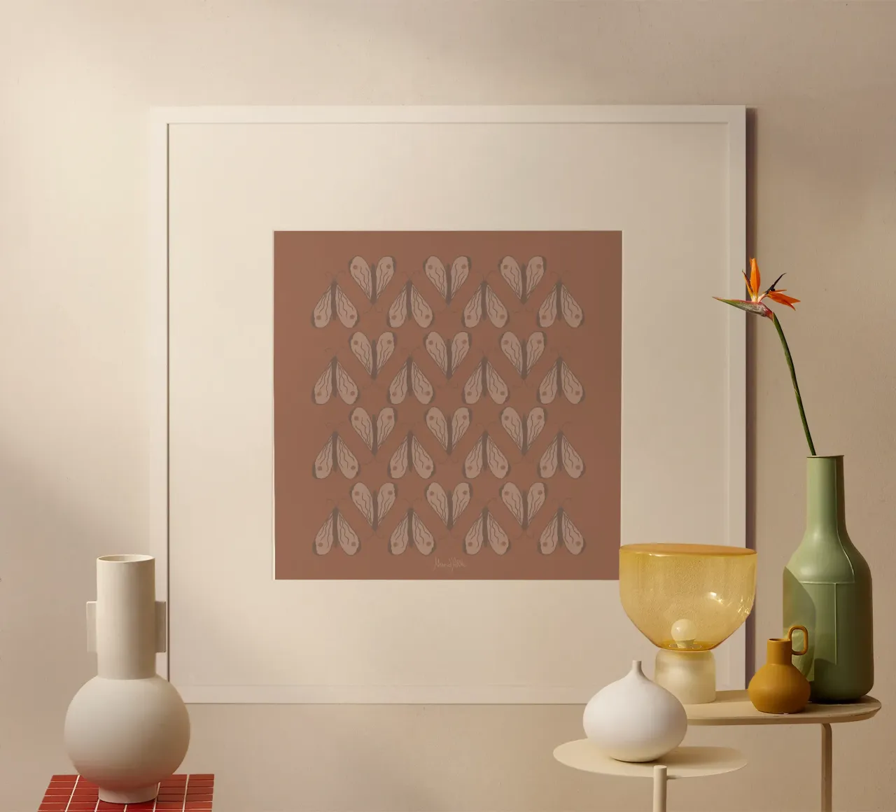 Infinite moth hahnemühle by Mandalla Pattern