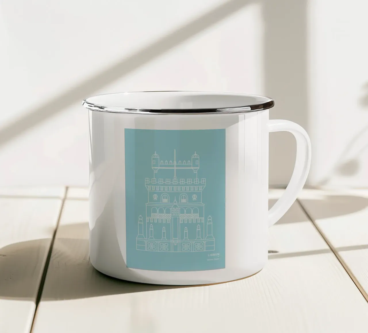 Lisbon tazza in smalto da Sara Signorini