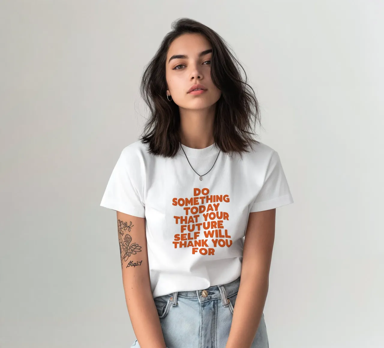Do Something Today That Your Future Self Will Thank You For t-shirt by THE MOTIVATED TYPE