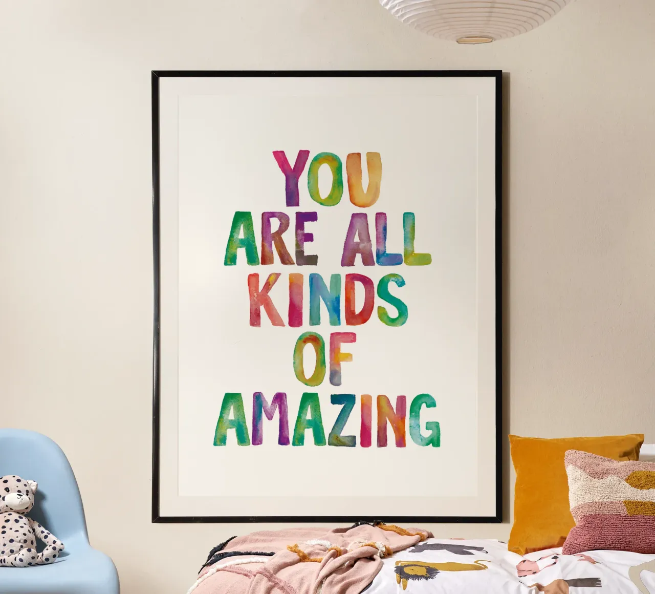 Sei tutti i tipi di incredibile design tipografico arcobaleno poster da THE MOTIVATED TYPE