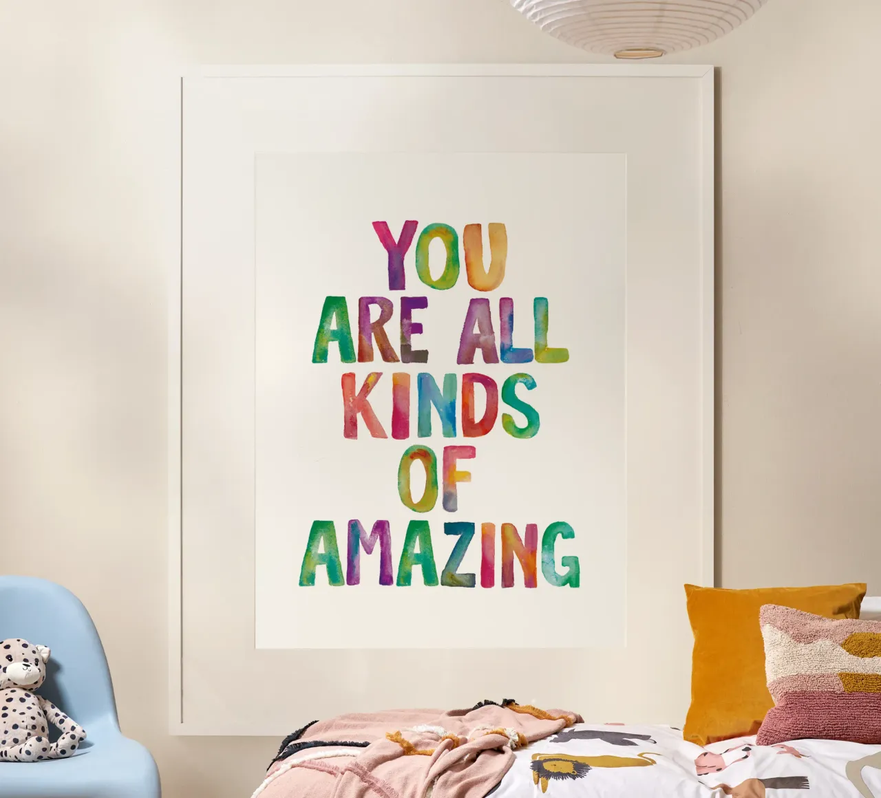 Sei tutti i tipi di incredibile design tipografico arcobaleno poster da THE MOTIVATED TYPE