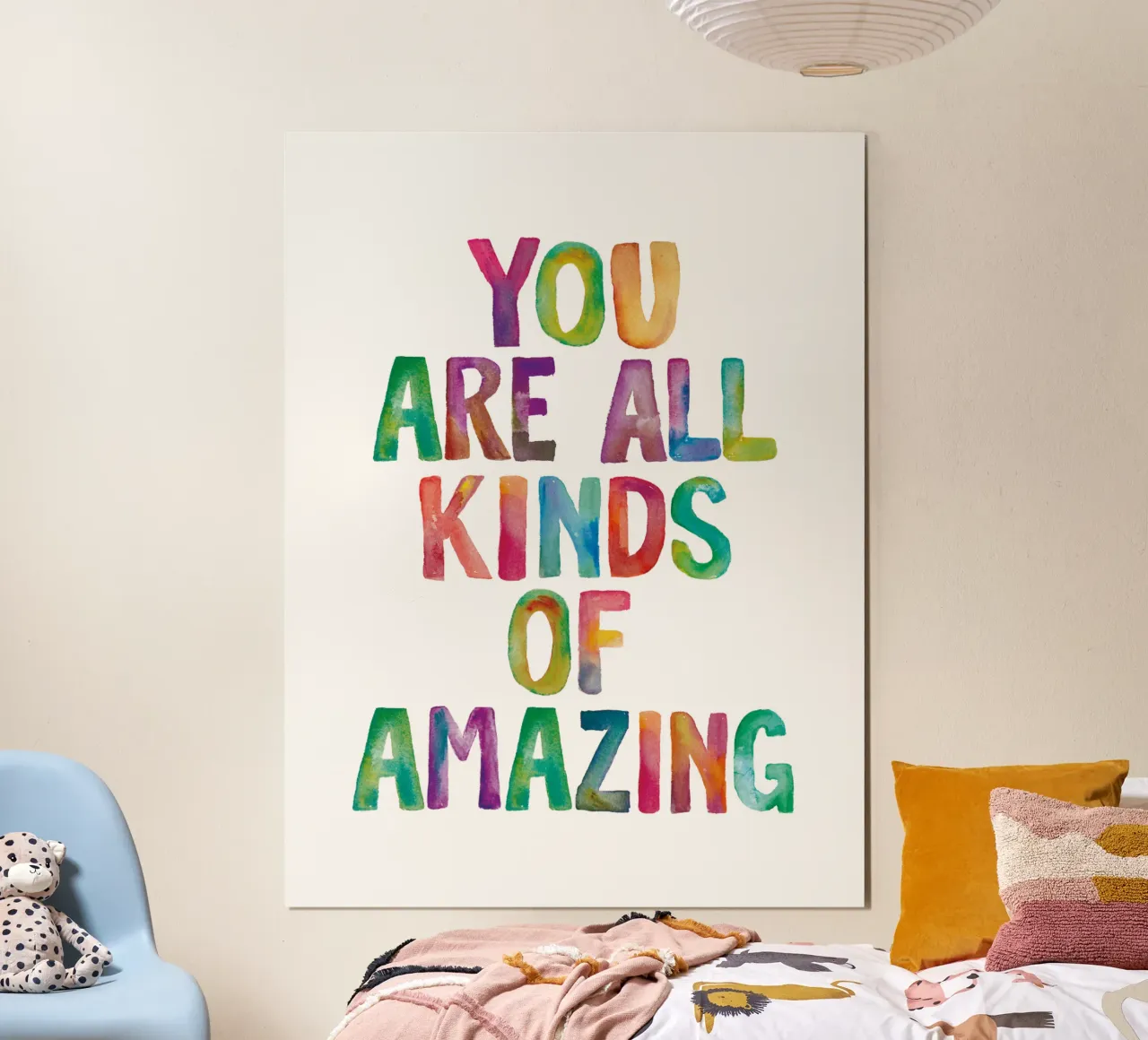 Sei tutti i tipi di incredibile design tipografico arcobaleno poster da THE MOTIVATED TYPE