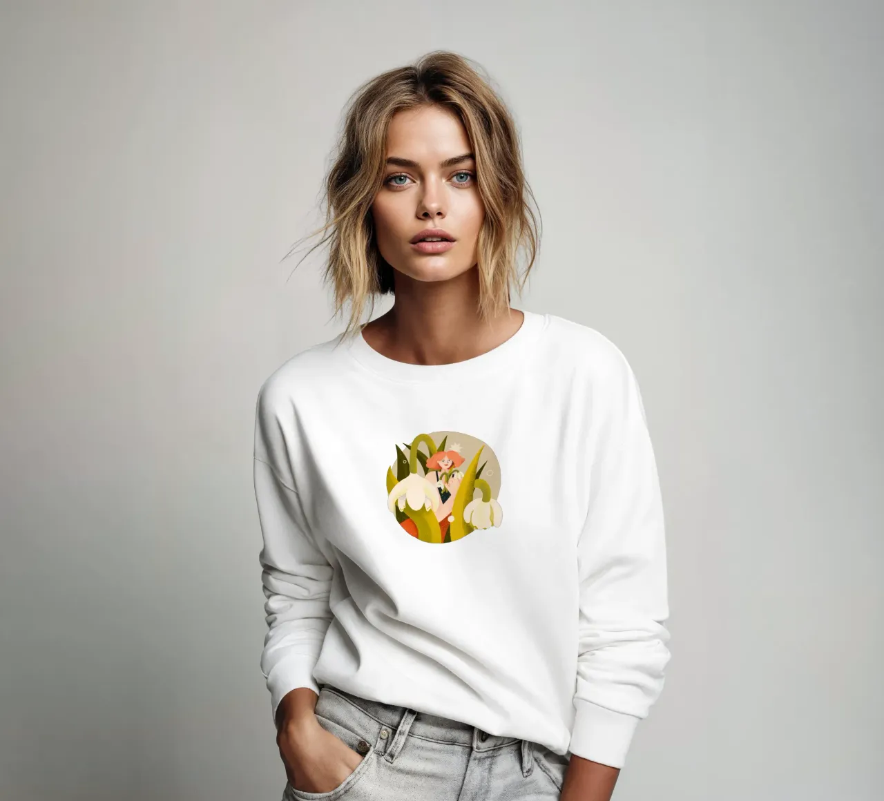 Primavera - Donna con bucaneve felpa da Bold & Beautiful