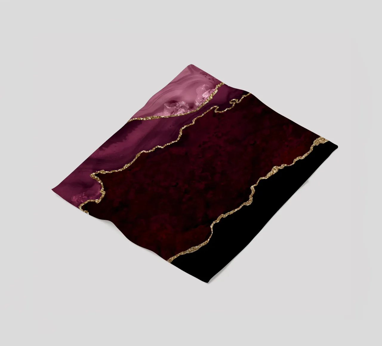 Texture agata bordeaux e oro 15 coperta in pile da Gemstone Textures