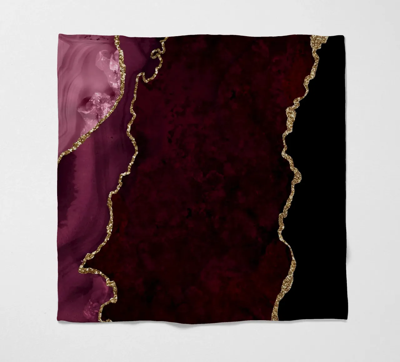 Texture agata bordeaux e oro 15 coperta in pile da Gemstone Textures