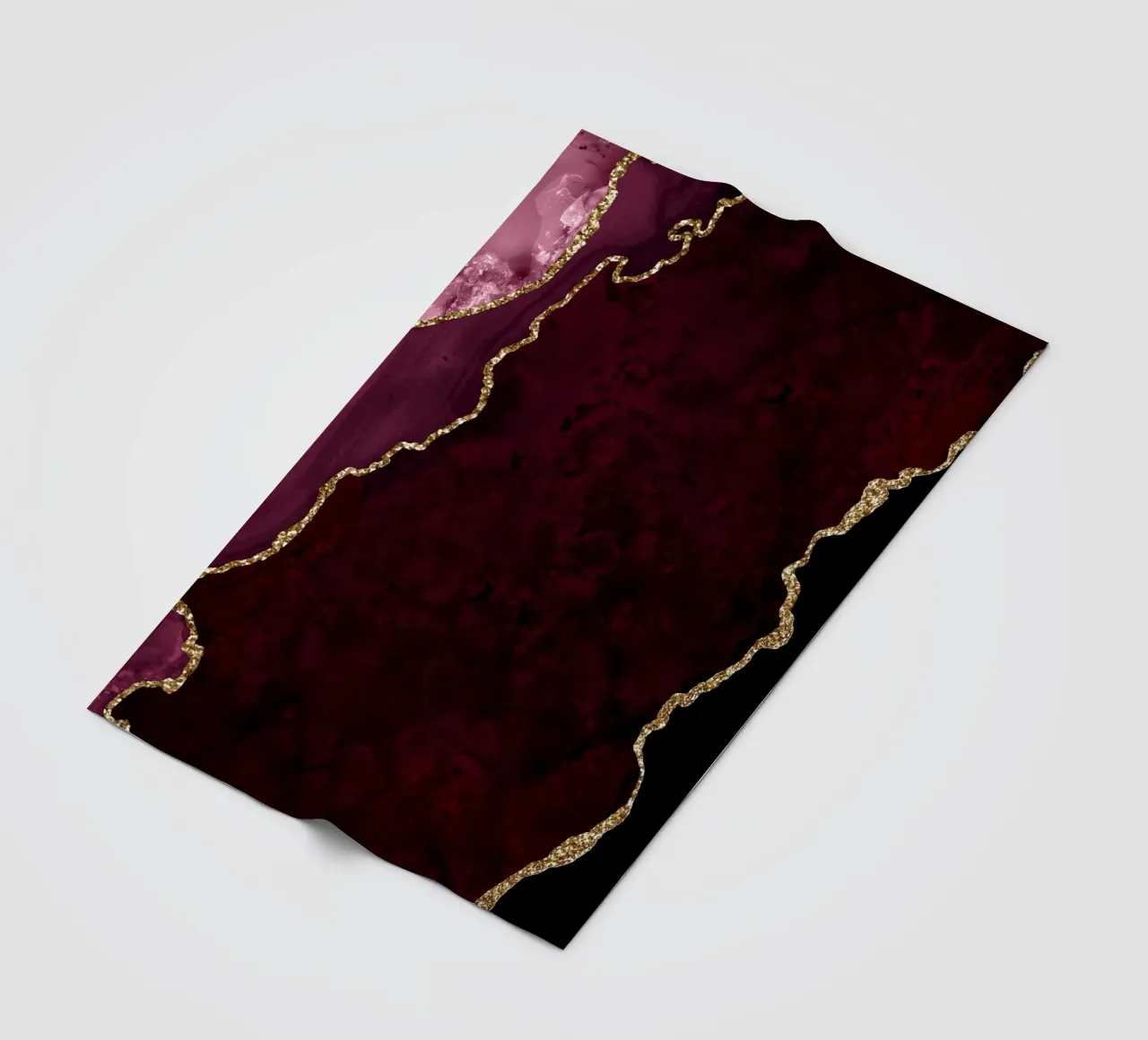 Texture agata bordeaux e oro 15 coperta in pile da Gemstone Textures