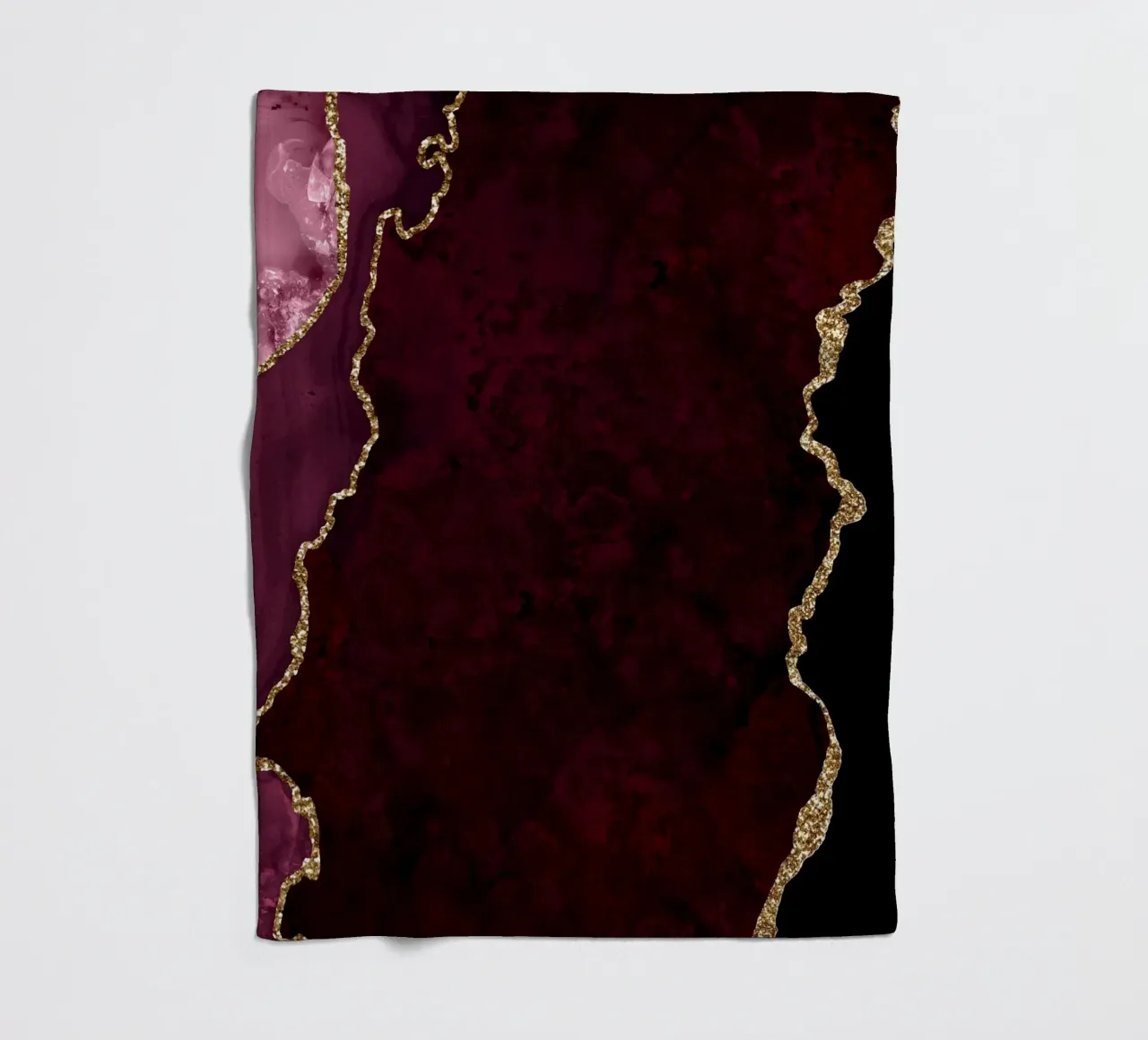 Texture agata bordeaux e oro 15 coperta in pile da Gemstone Textures