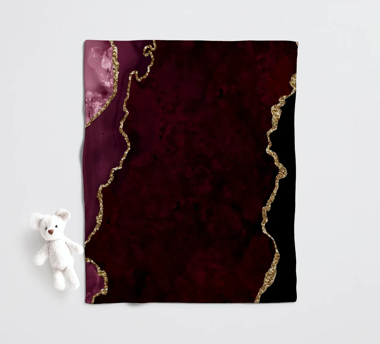 Texture agata bordeaux e oro 15 coperta in pile da Gemstone Textures