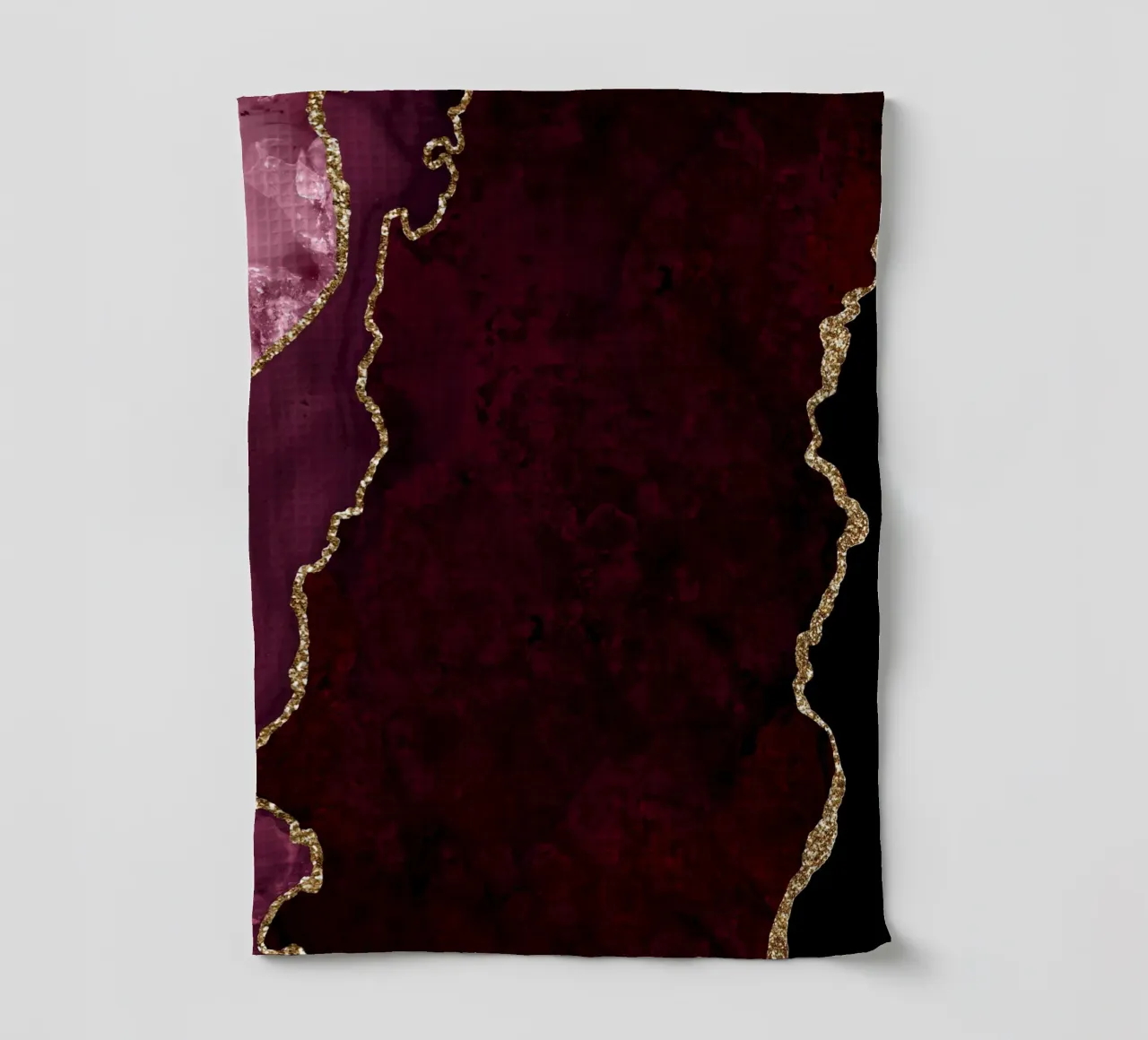 Texture agata bordeaux e oro 15 canovaccio da cucina da Gemstone Textures