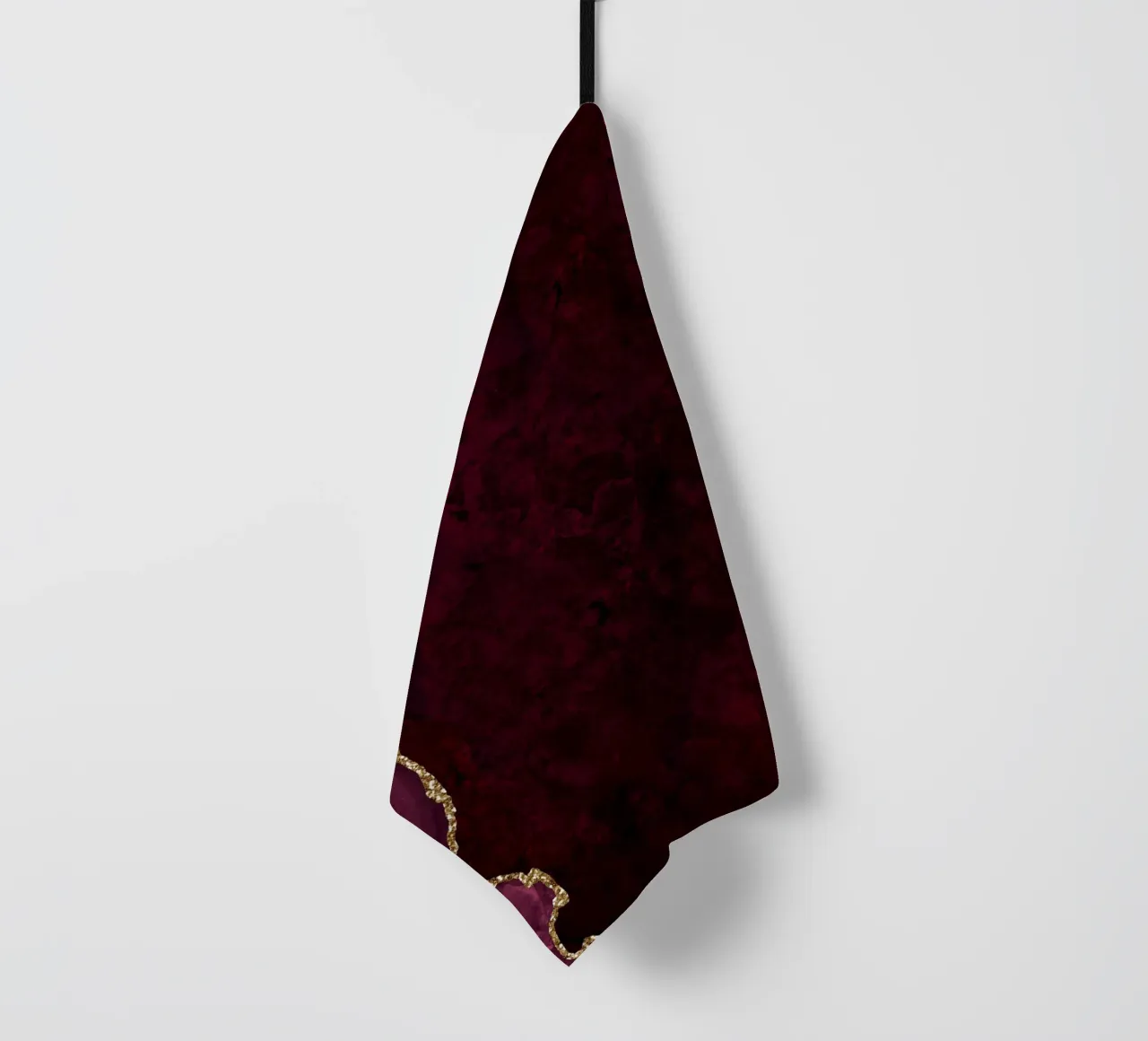 Texture agata bordeaux e oro 15 canovaccio da cucina da Gemstone Textures