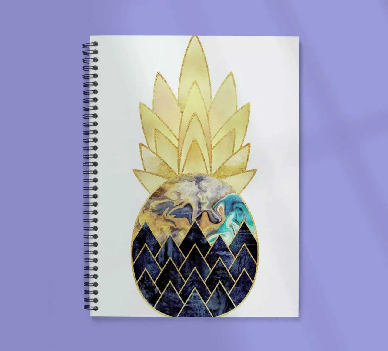 Precious Pineapple 1 spiral notebook by Elisabeth Fredriksson