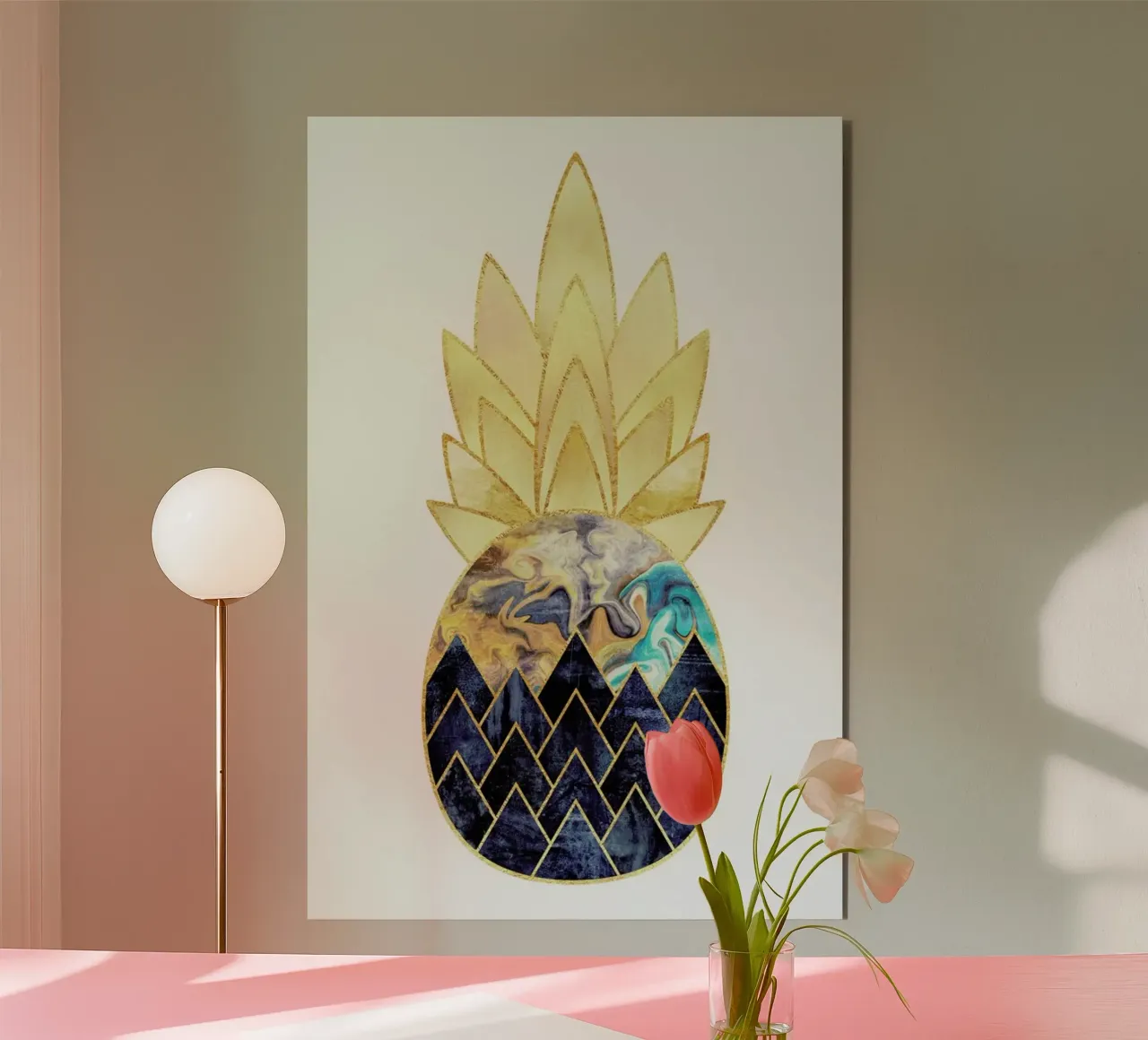 Precious Pineapple 1 alluminio dibond da Elisabeth Fredriksson