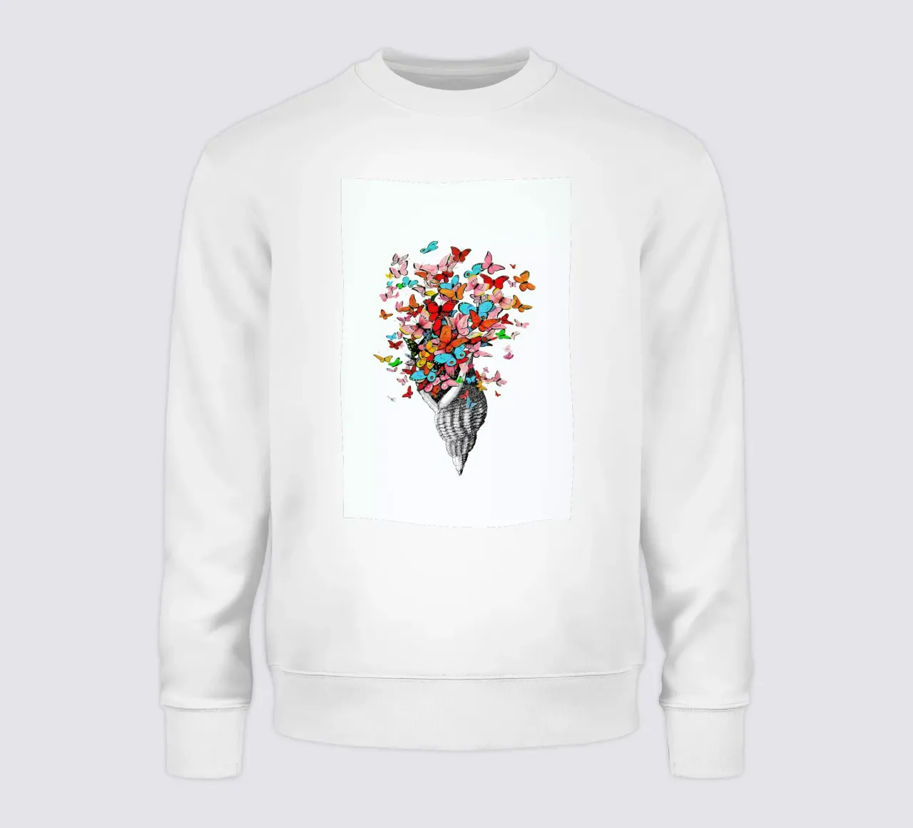 Seashell with butterflies sweat de Rococco LA