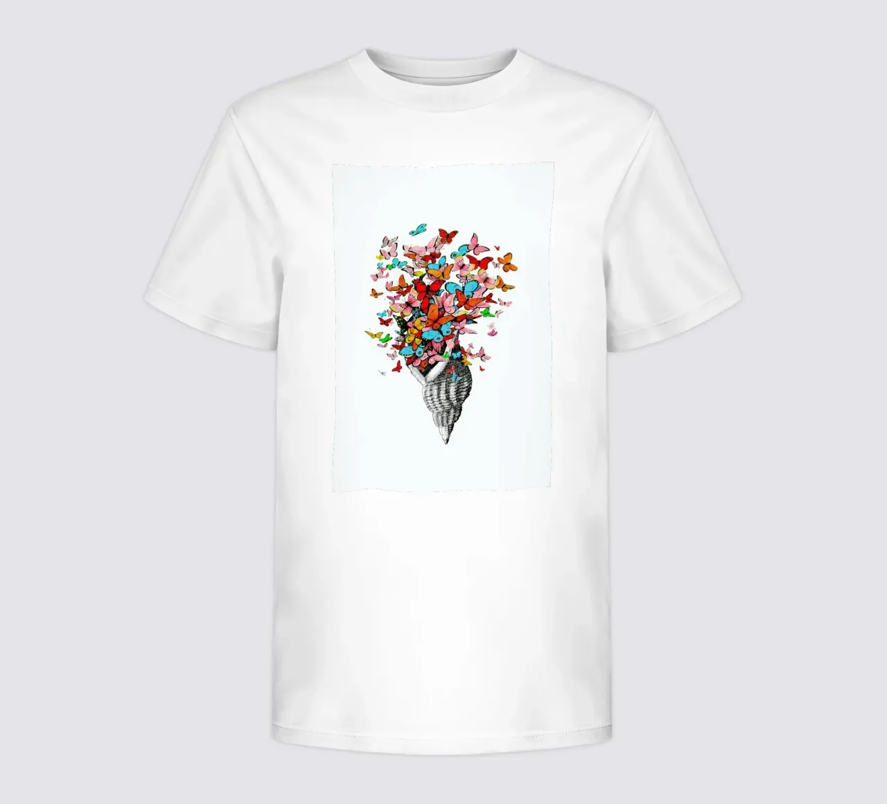 Seashell with butterflies t-shirt bambini da Rococco LA