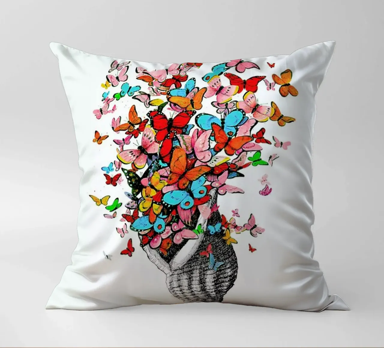 Seashell with butterflies cuscino da Rococco LA