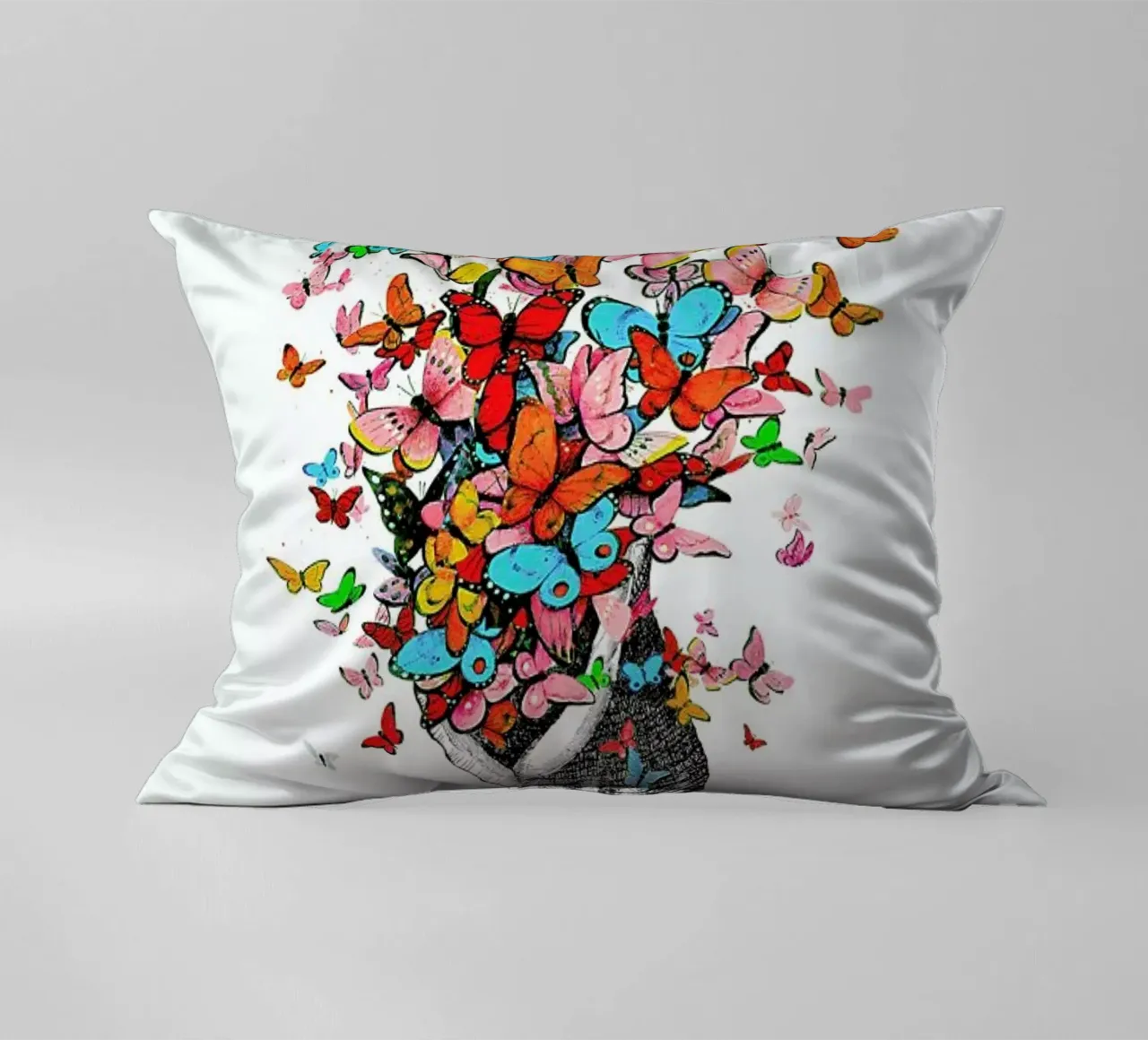 Seashell with butterflies cuscino da Rococco LA