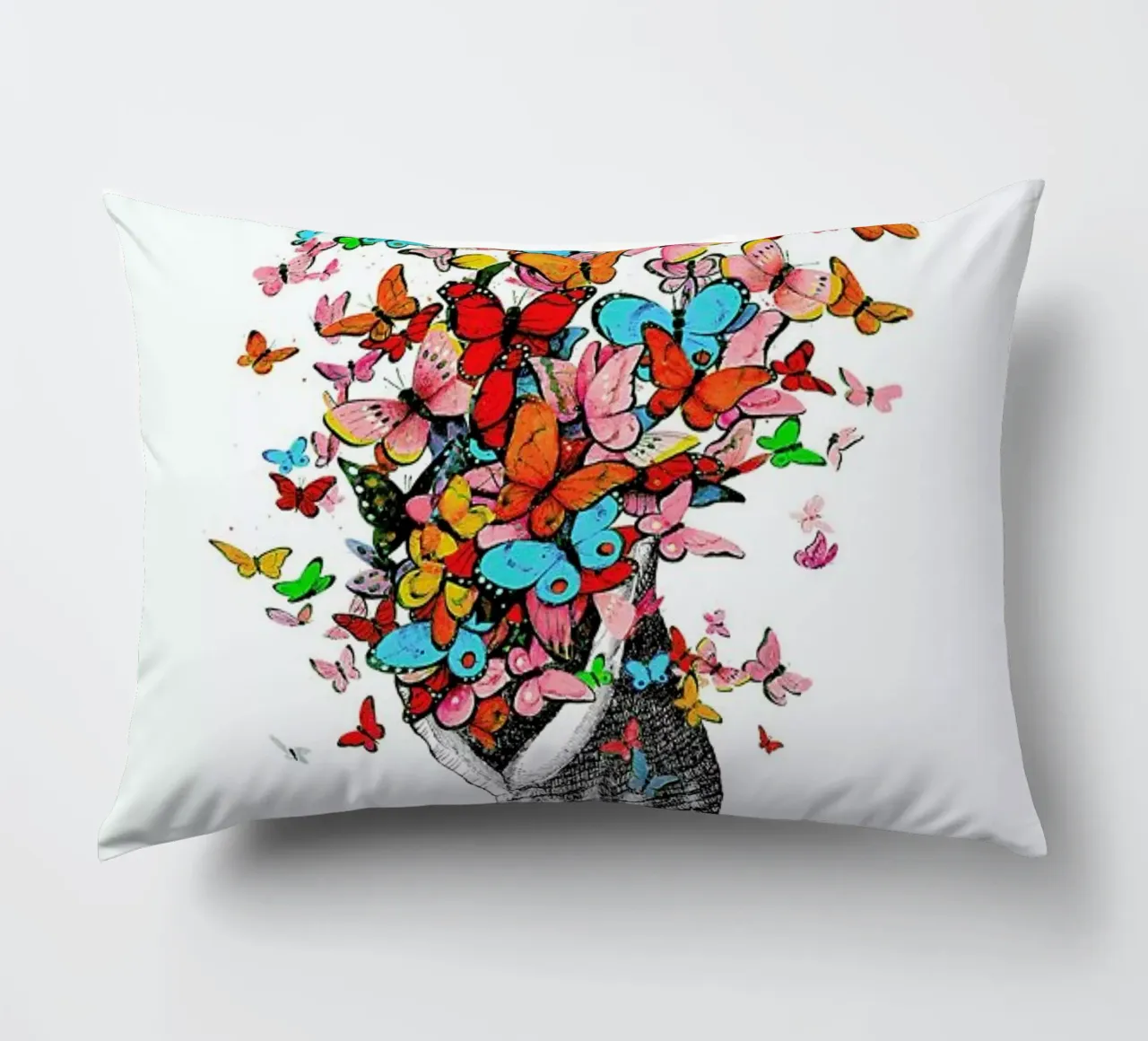 Seashell with butterflies cuscino da Rococco LA