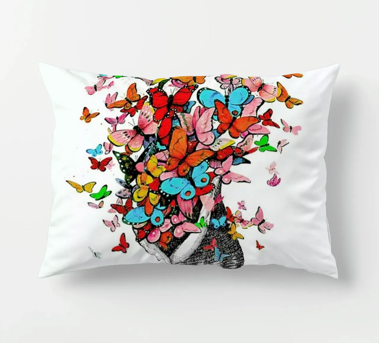 Seashell with butterflies cuscino da Rococco LA