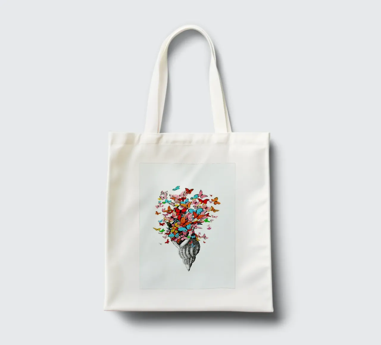 Seashell with butterflies borsa in juta da Rococco LA