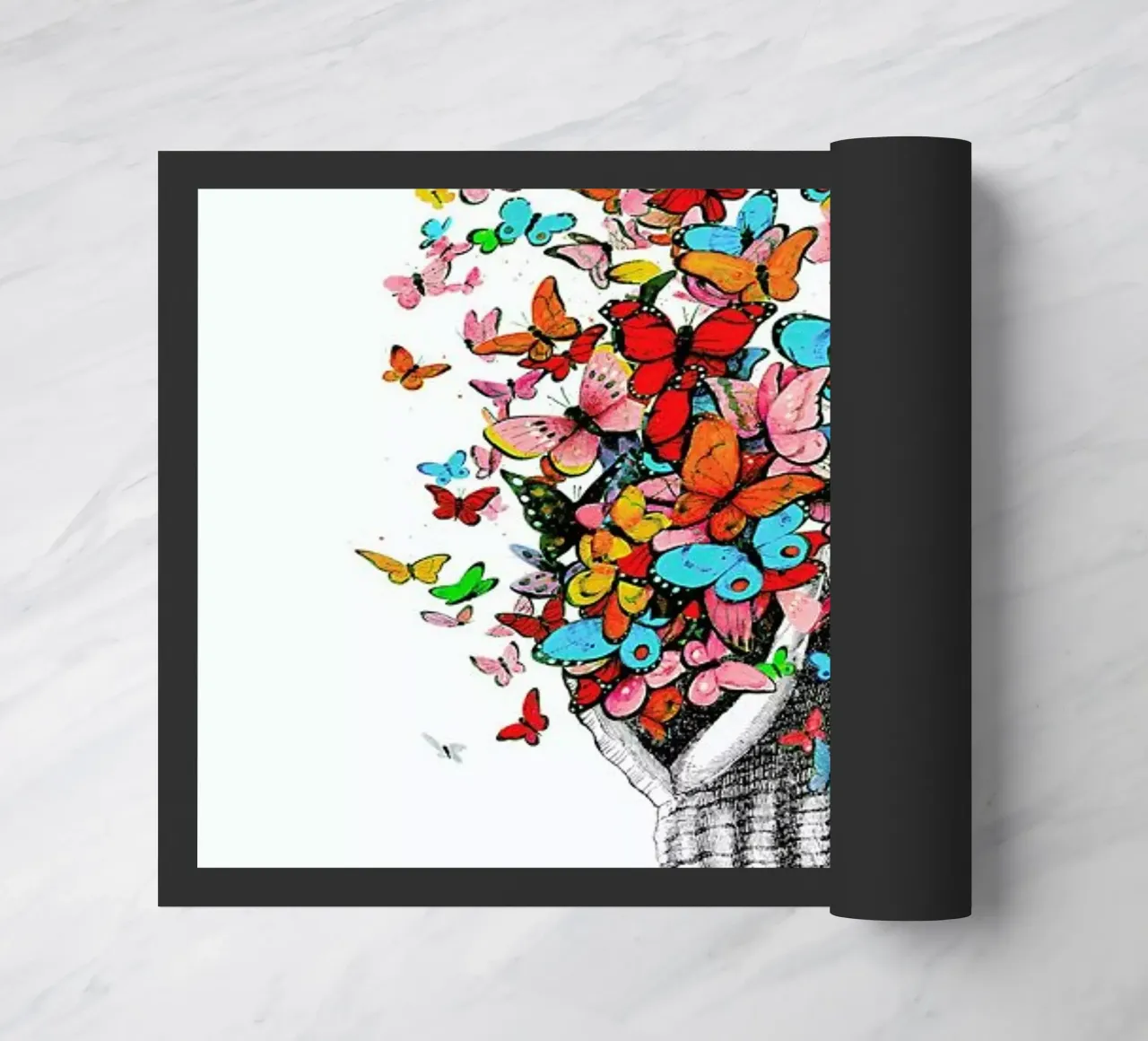 Seashell with butterflies zerbino da Rococco LA