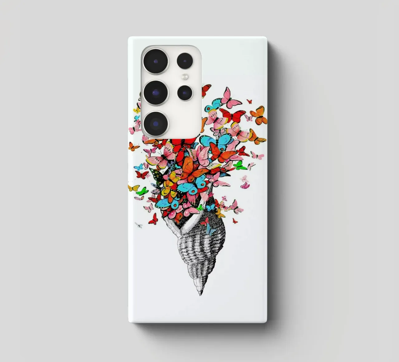 Seashell with butterflies cover samsung da Rococco LA