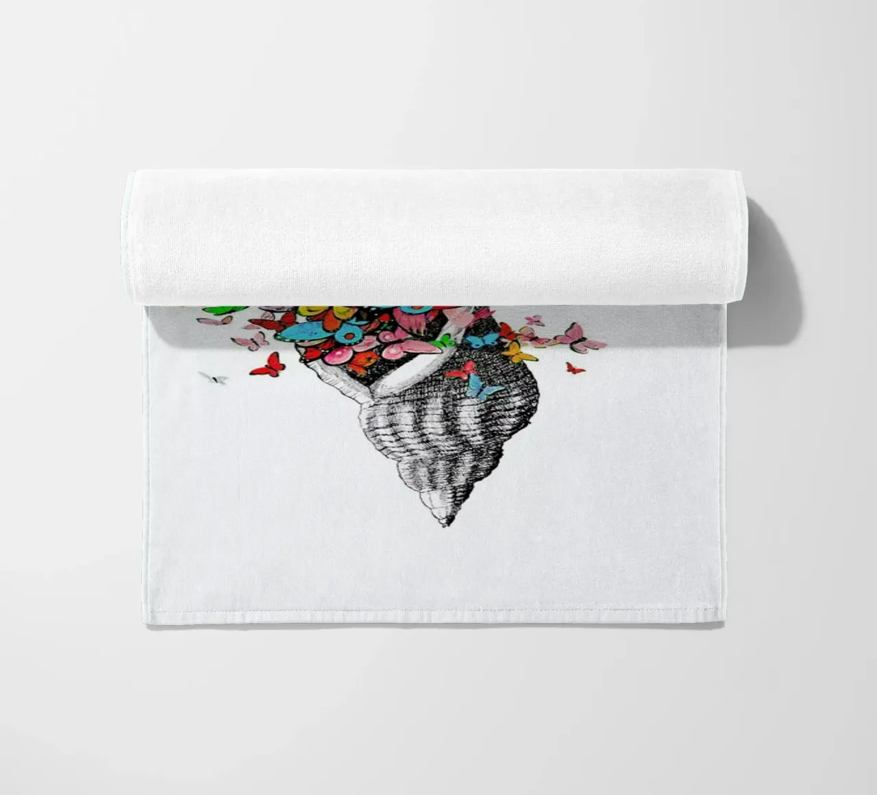 Seashell with butterflies telo mare da Rococco LA