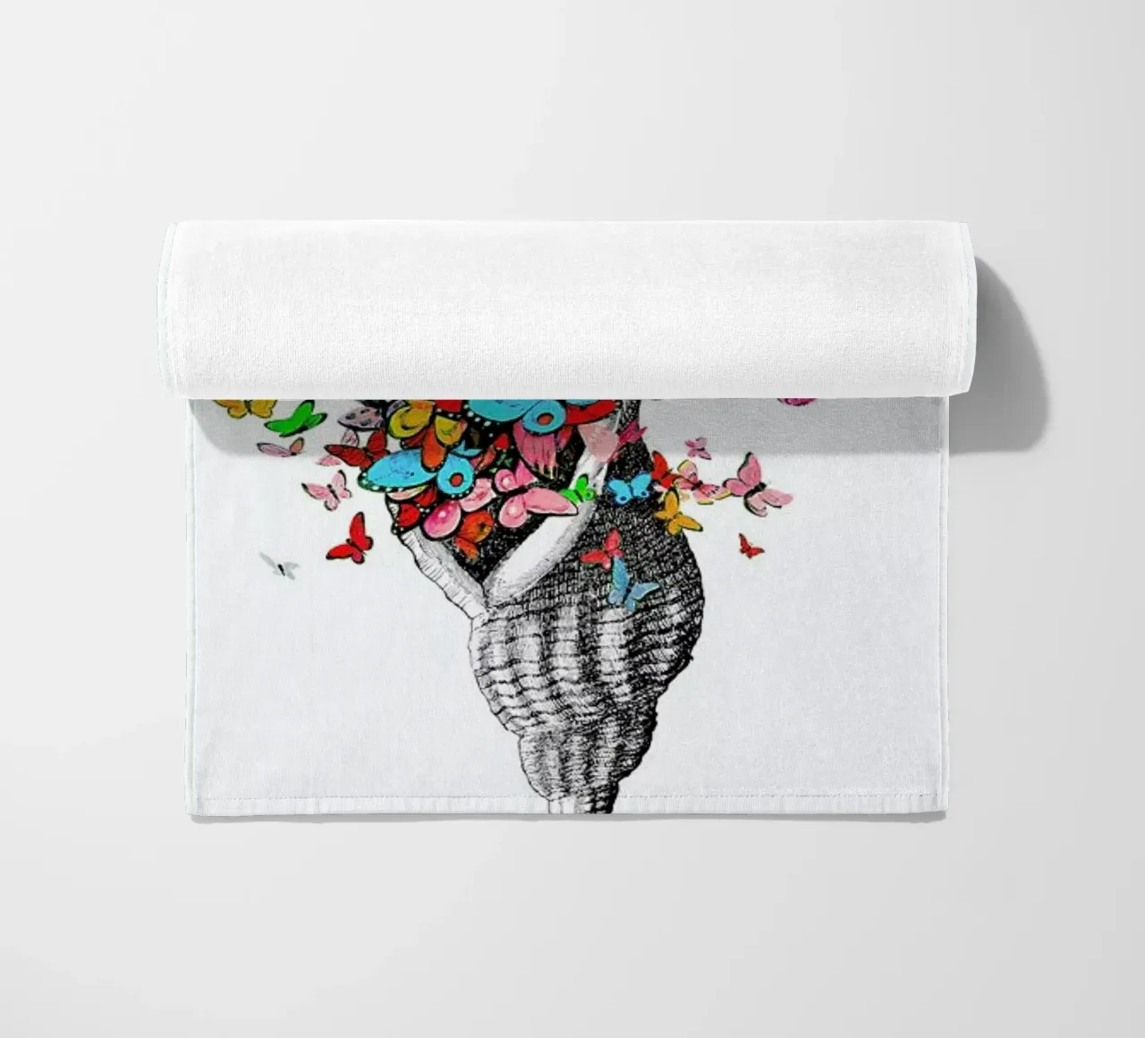 Seashell with butterflies telo mare da Rococco LA