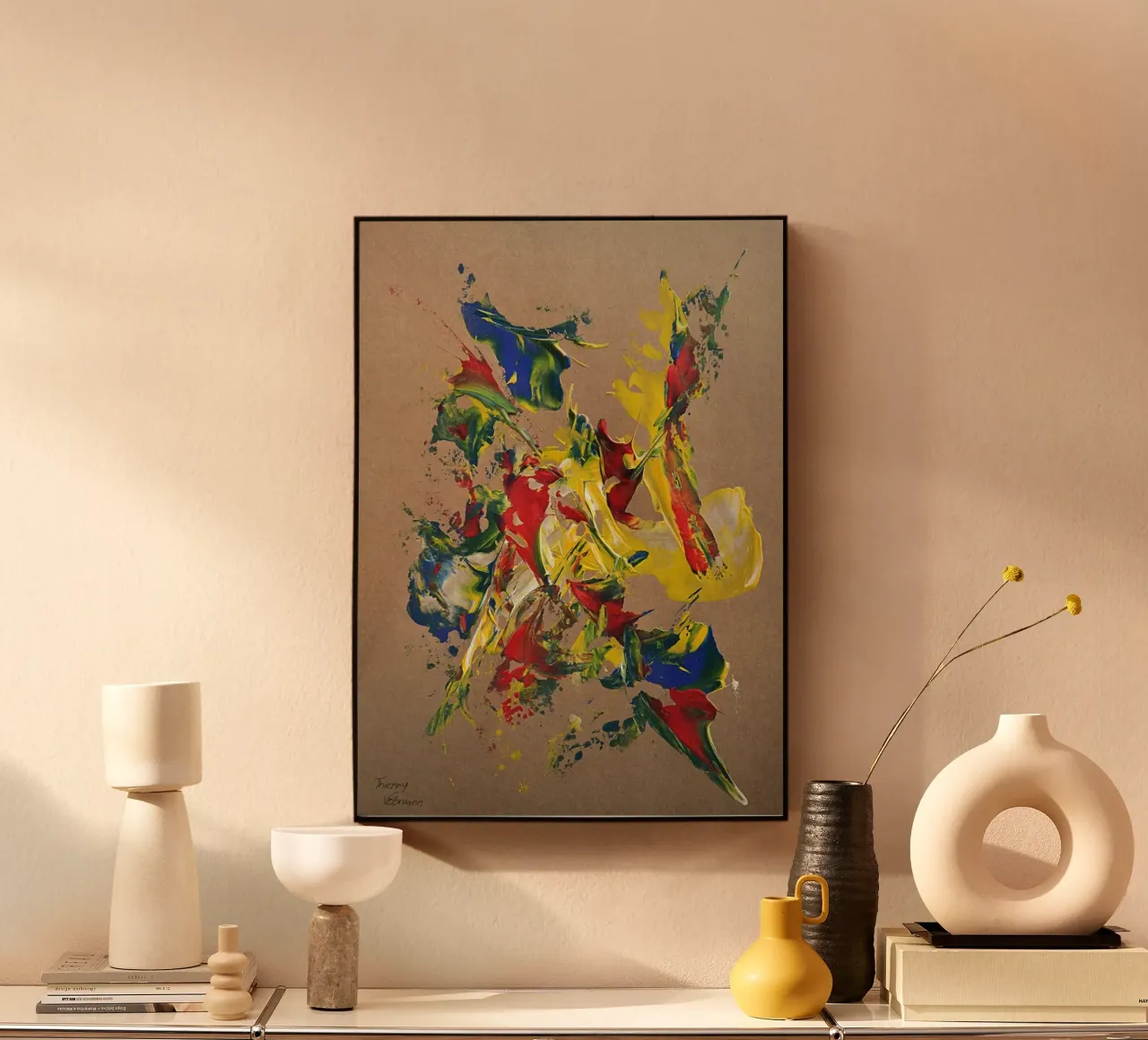 NATURAL STYLE 30 plexiglass da Thierry Vobmann Abstract painting