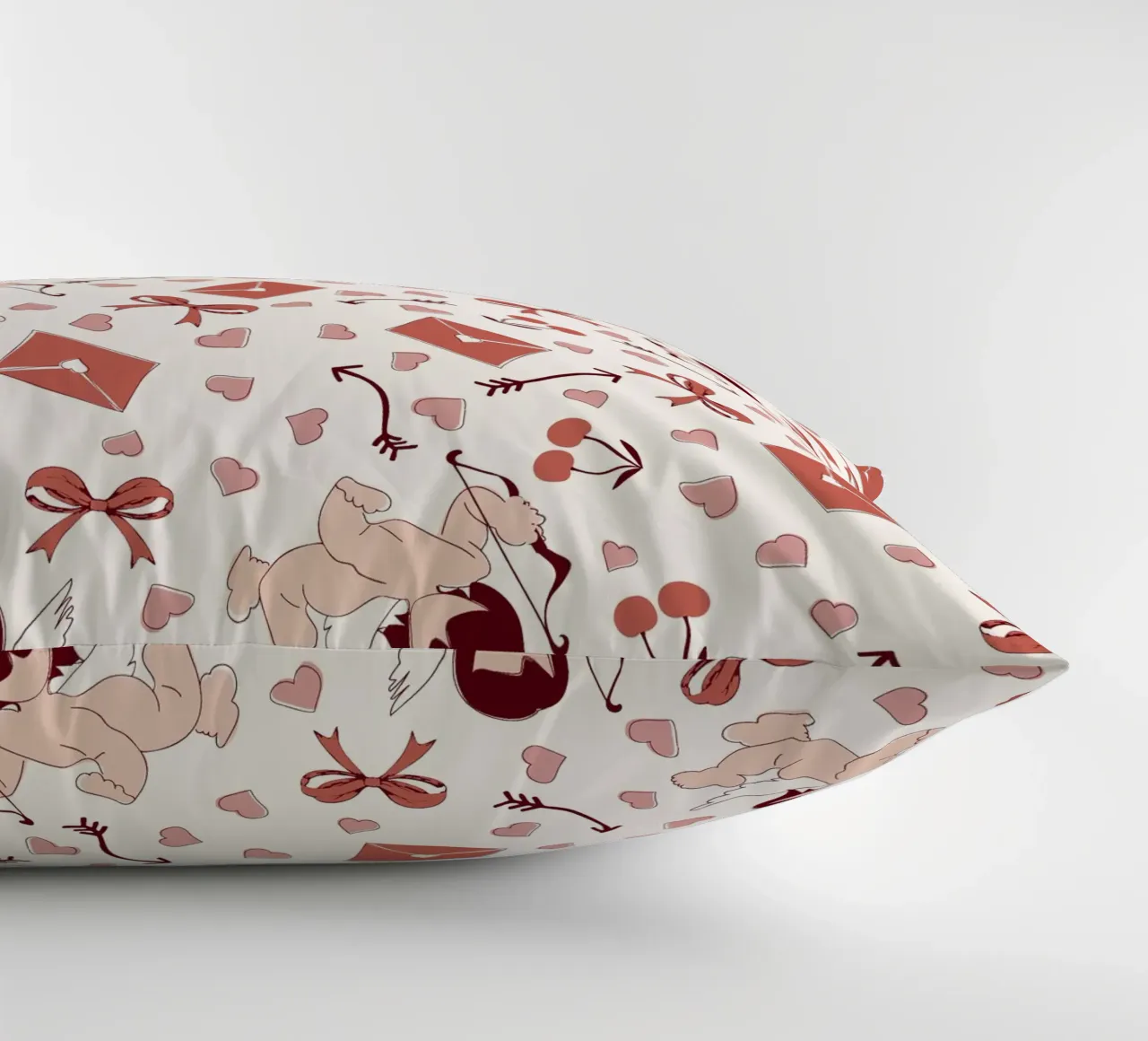 Playful Cherubs Pattern cuscino da Claudia S. Design