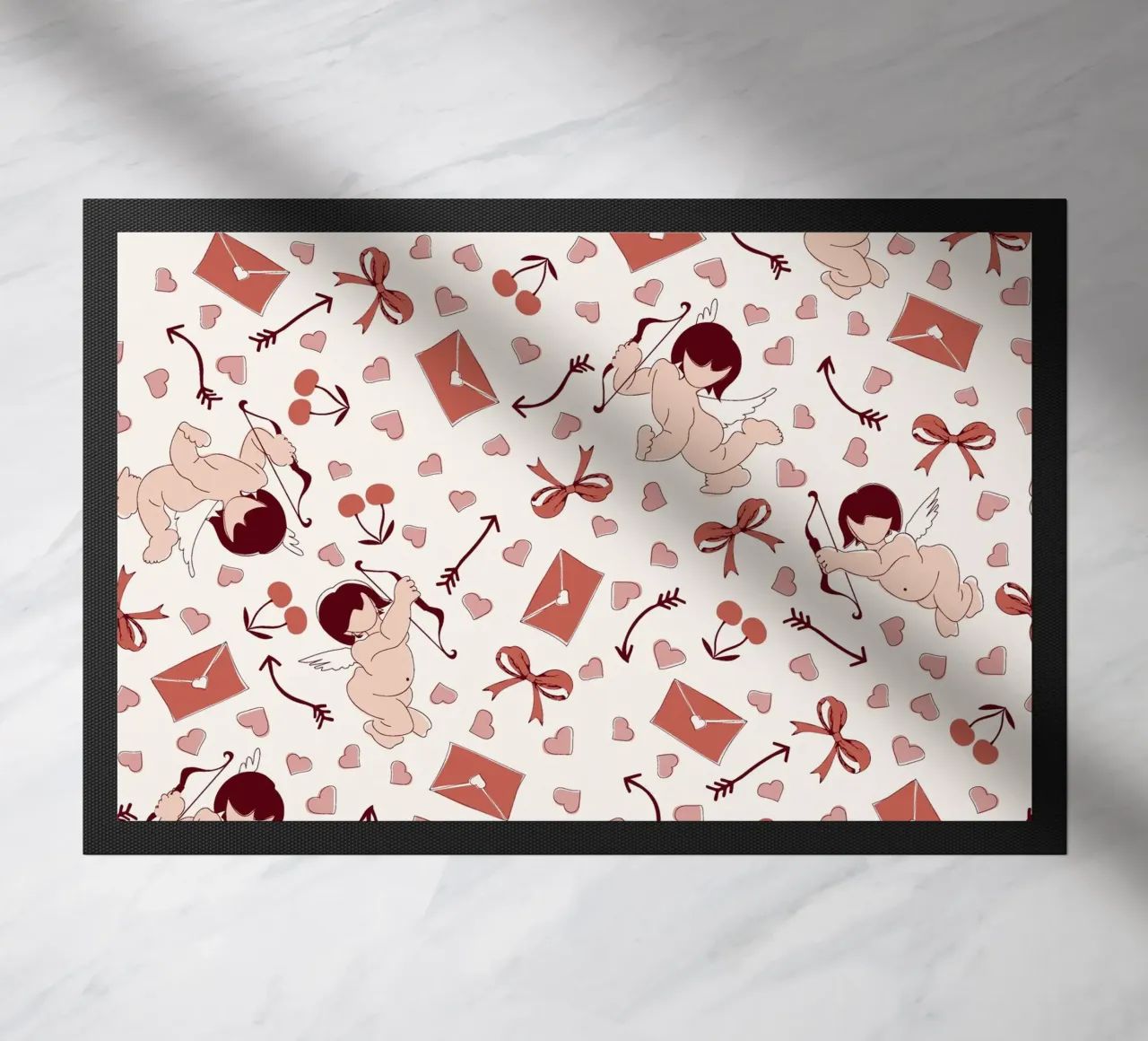 Playful Cherubs Pattern zerbino da Claudia S. Design