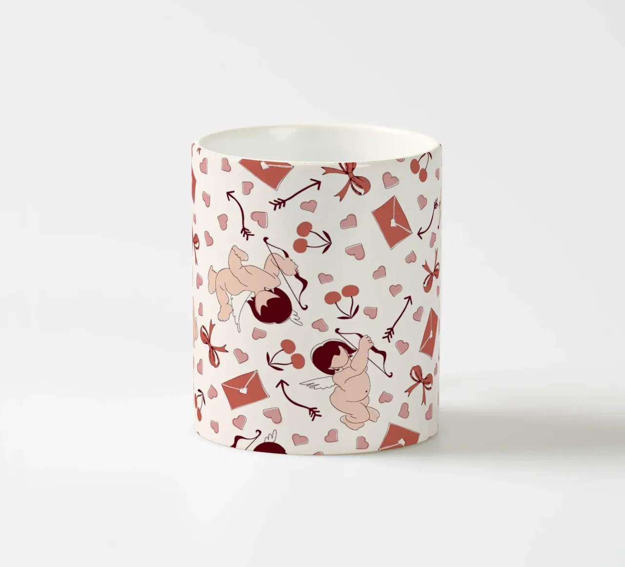 Playful Cherubs Pattern tazza in ceramica da Claudia S. Design