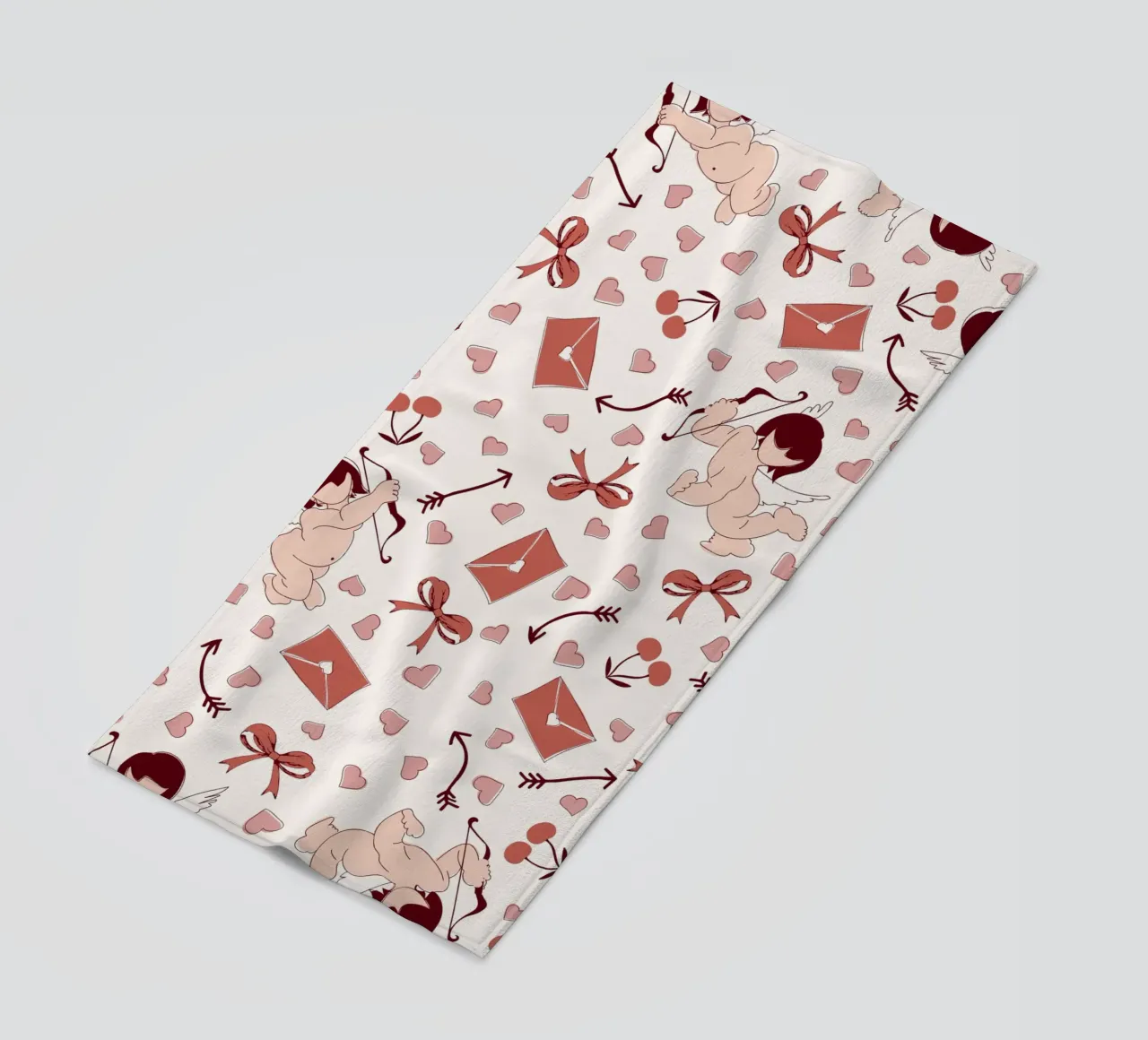 Playful Cherubs Pattern telo mare da Claudia S. Design