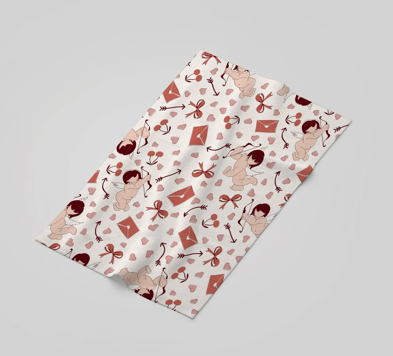 Playful Cherubs Pattern telo mare da Claudia S. Design