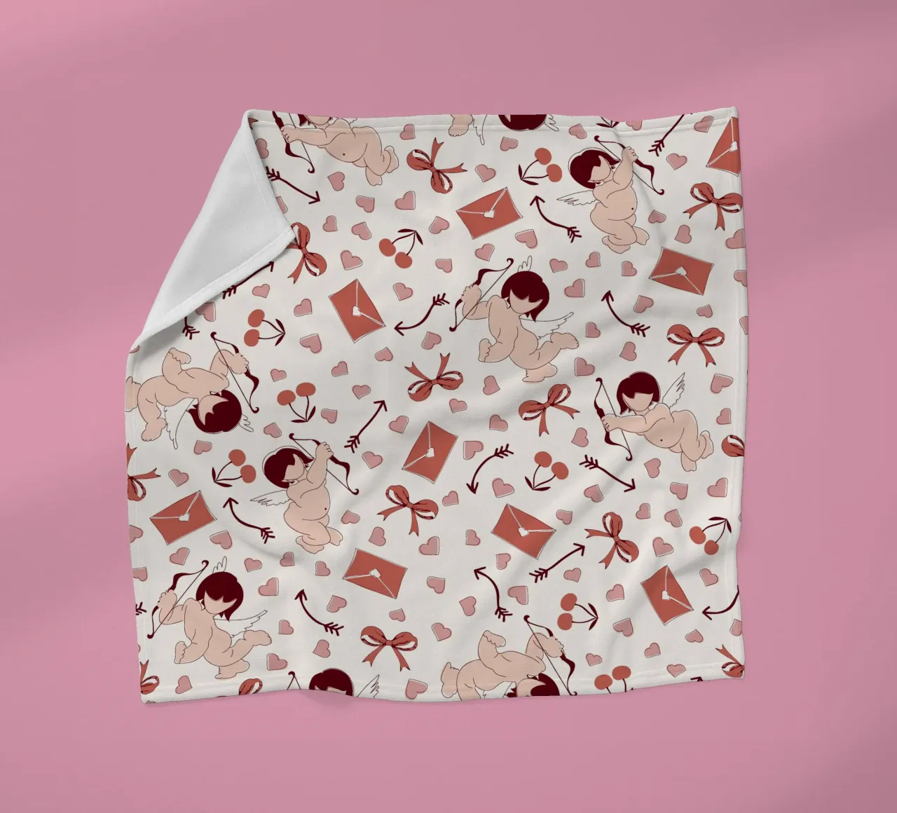 Playful Cherubs Pattern coperta in pile da Claudia S. Design