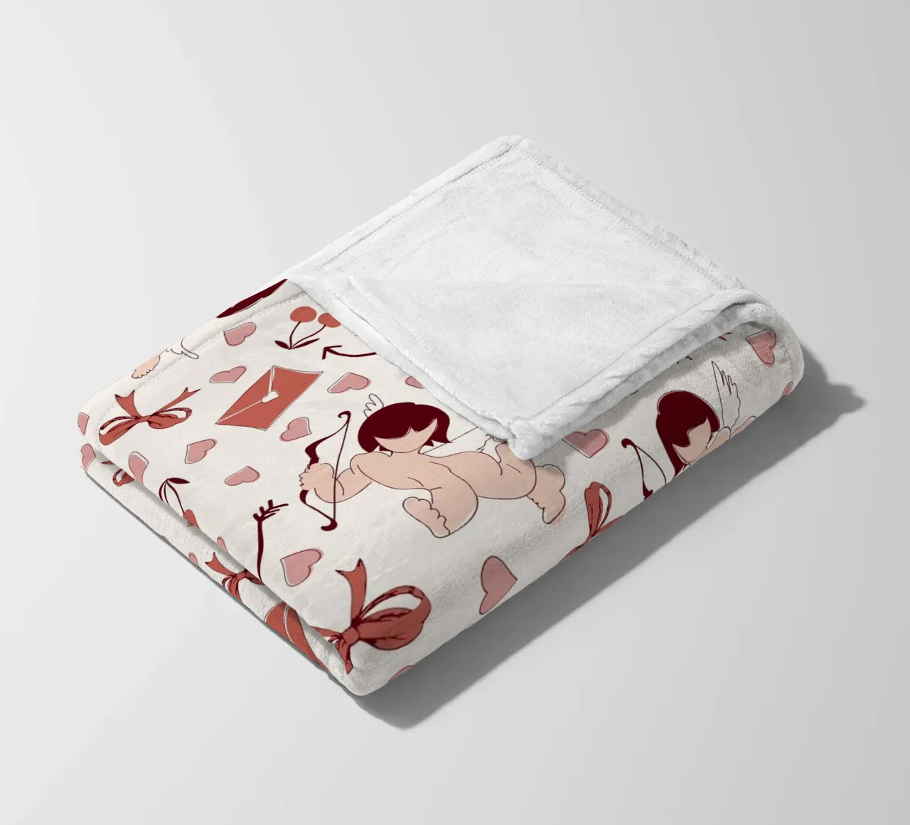 Playful Cherubs Pattern coperta in pile da Claudia S. Design