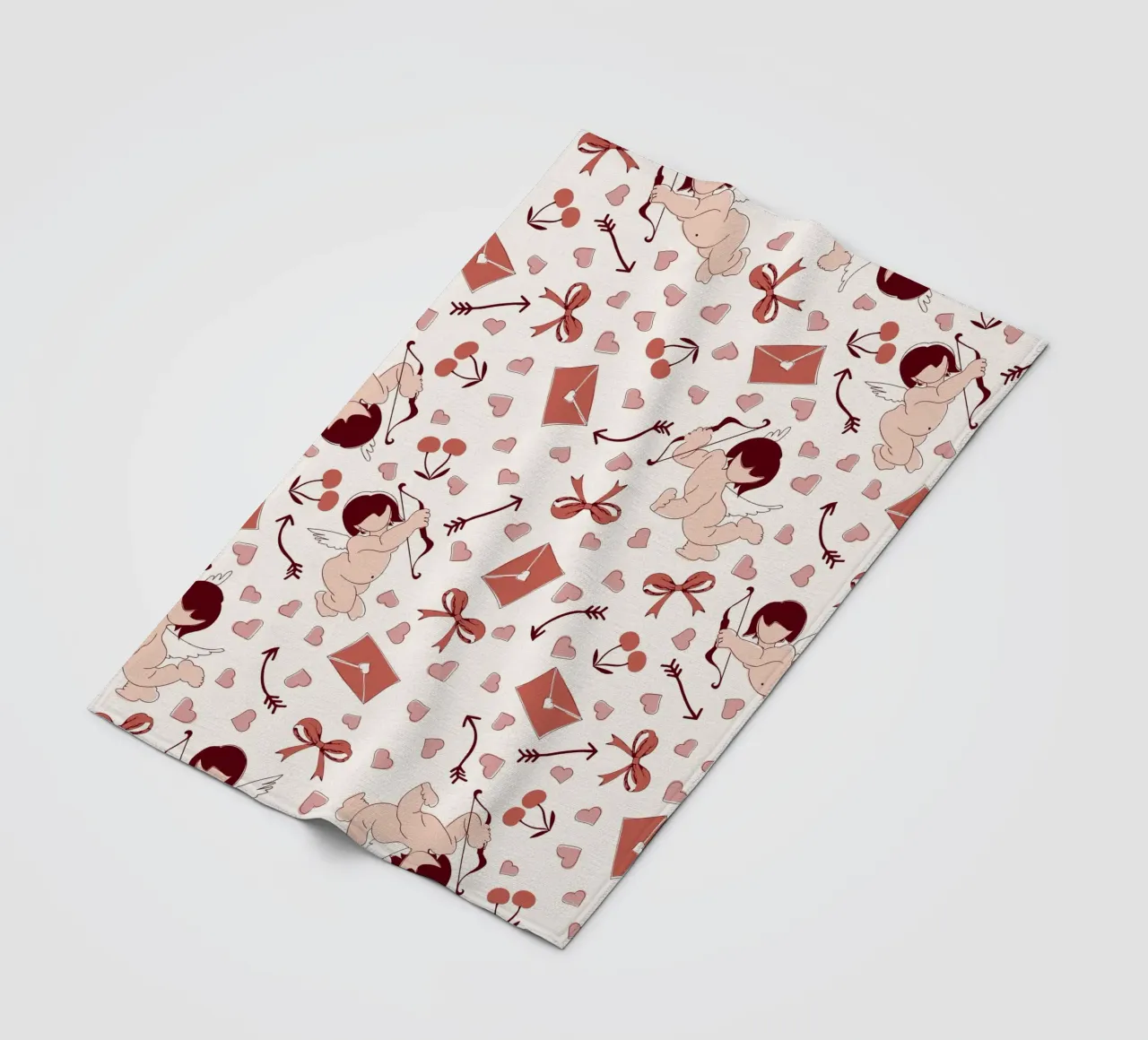 Playful Cherubs Pattern coperta in pile da Claudia S. Design