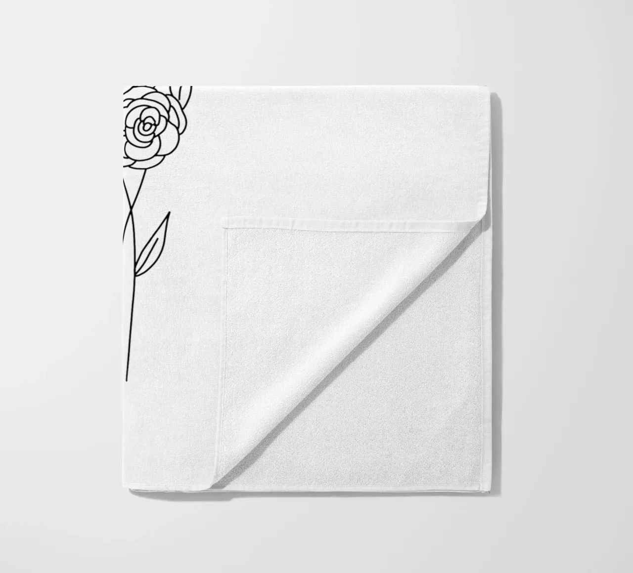 Minimalist Roses Bouquet beach towel by anisillustration
