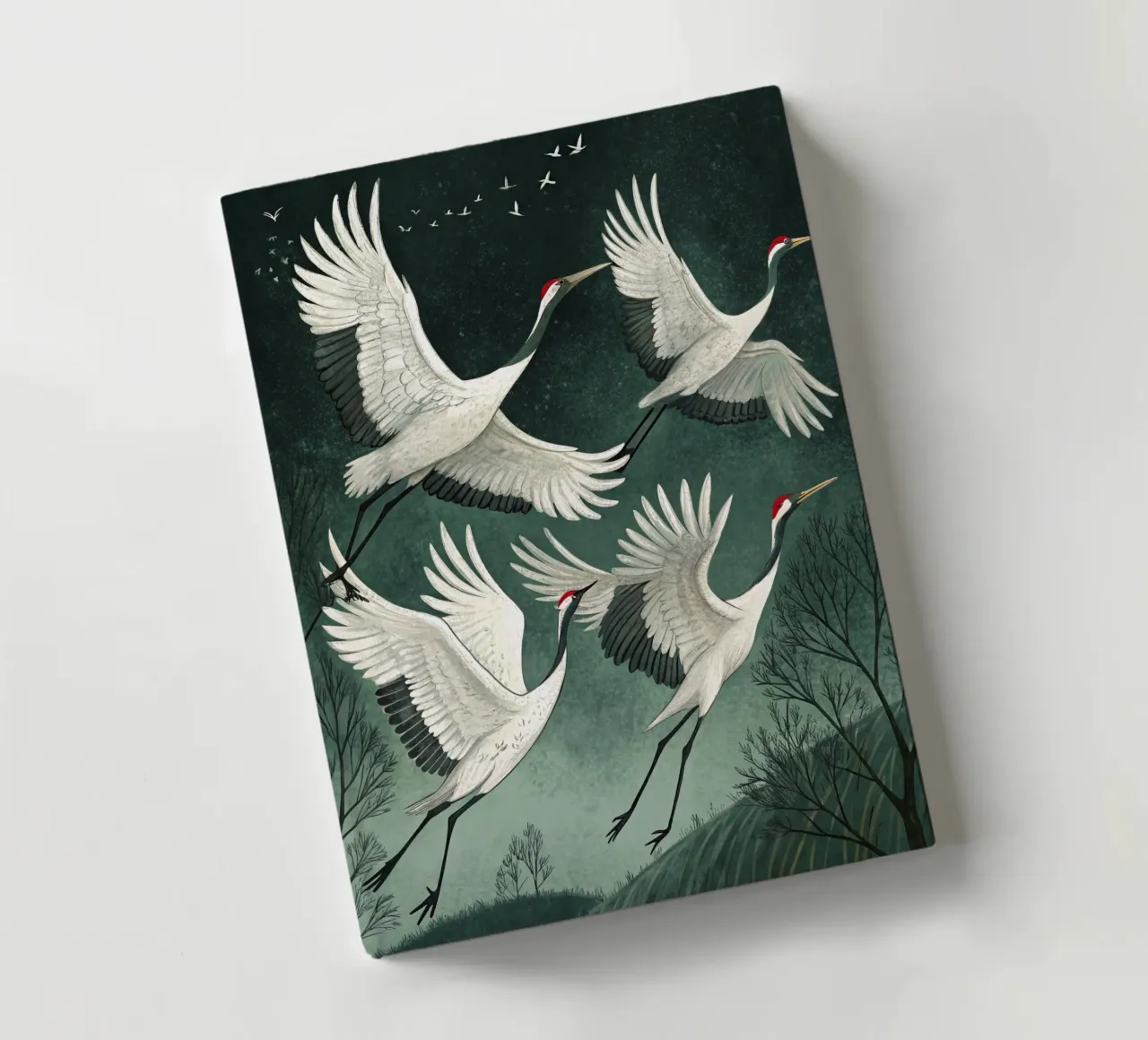 Cranes In Flight notebook by logic