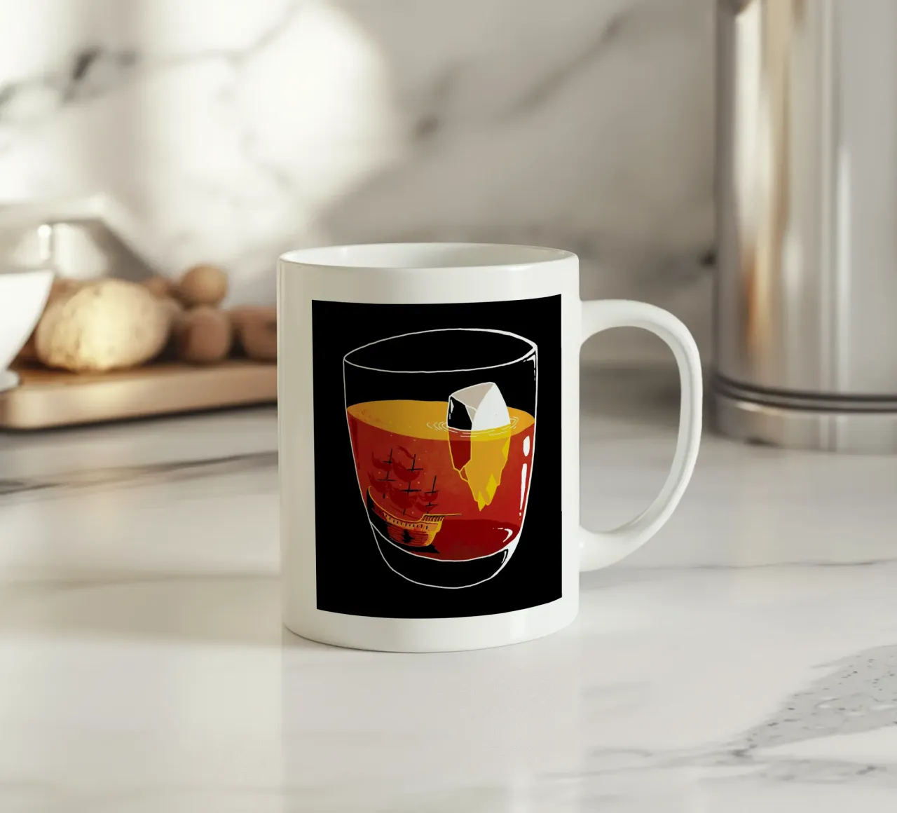 On the Rocks ceramic mug by DinoMike