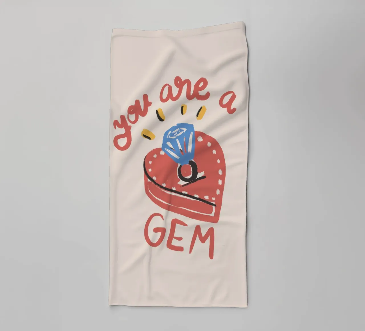 You Are a Gem asciugamano da bagno da Magnific